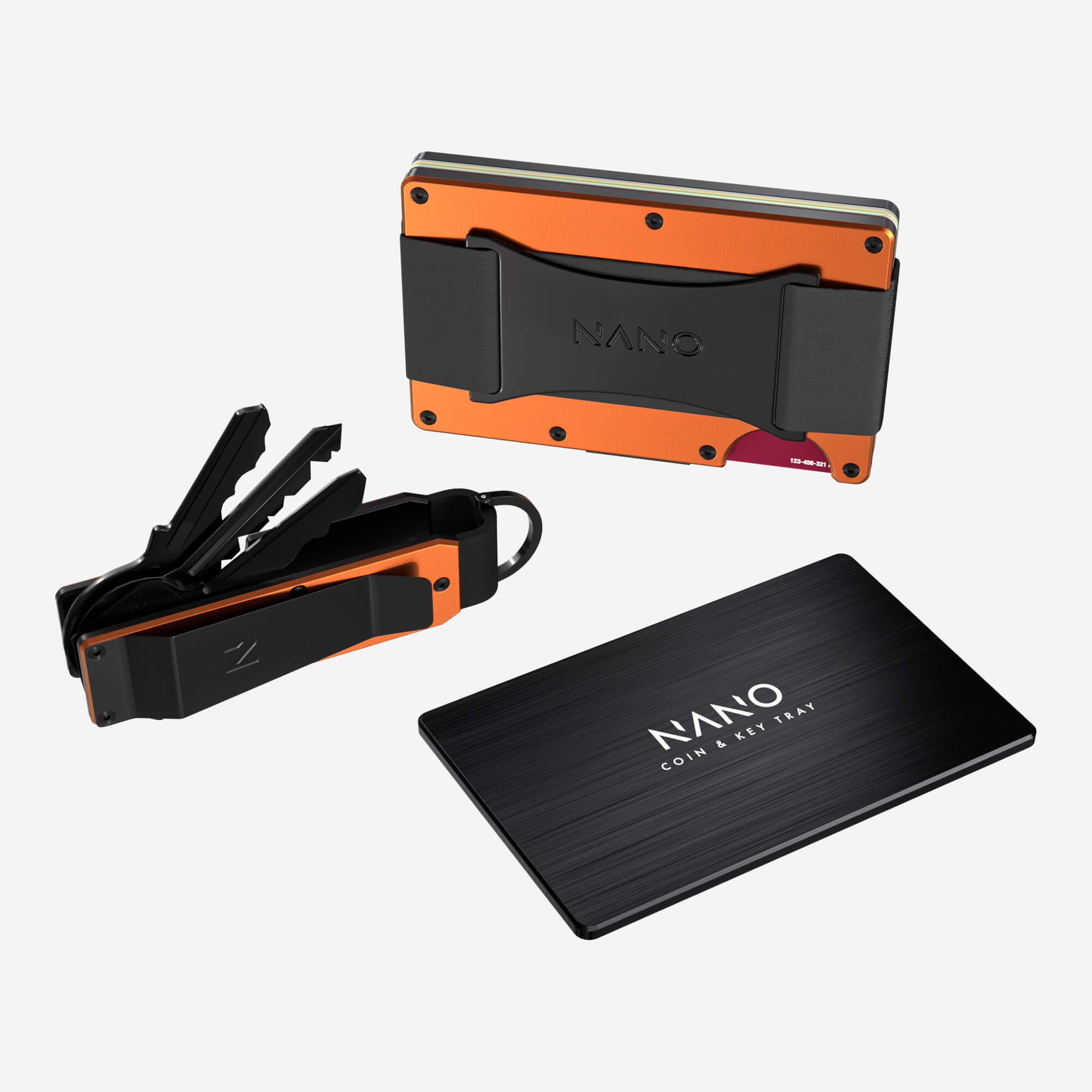 Personalised Cash Strap Wallet (Ventura Orange) Ultimate Bundle