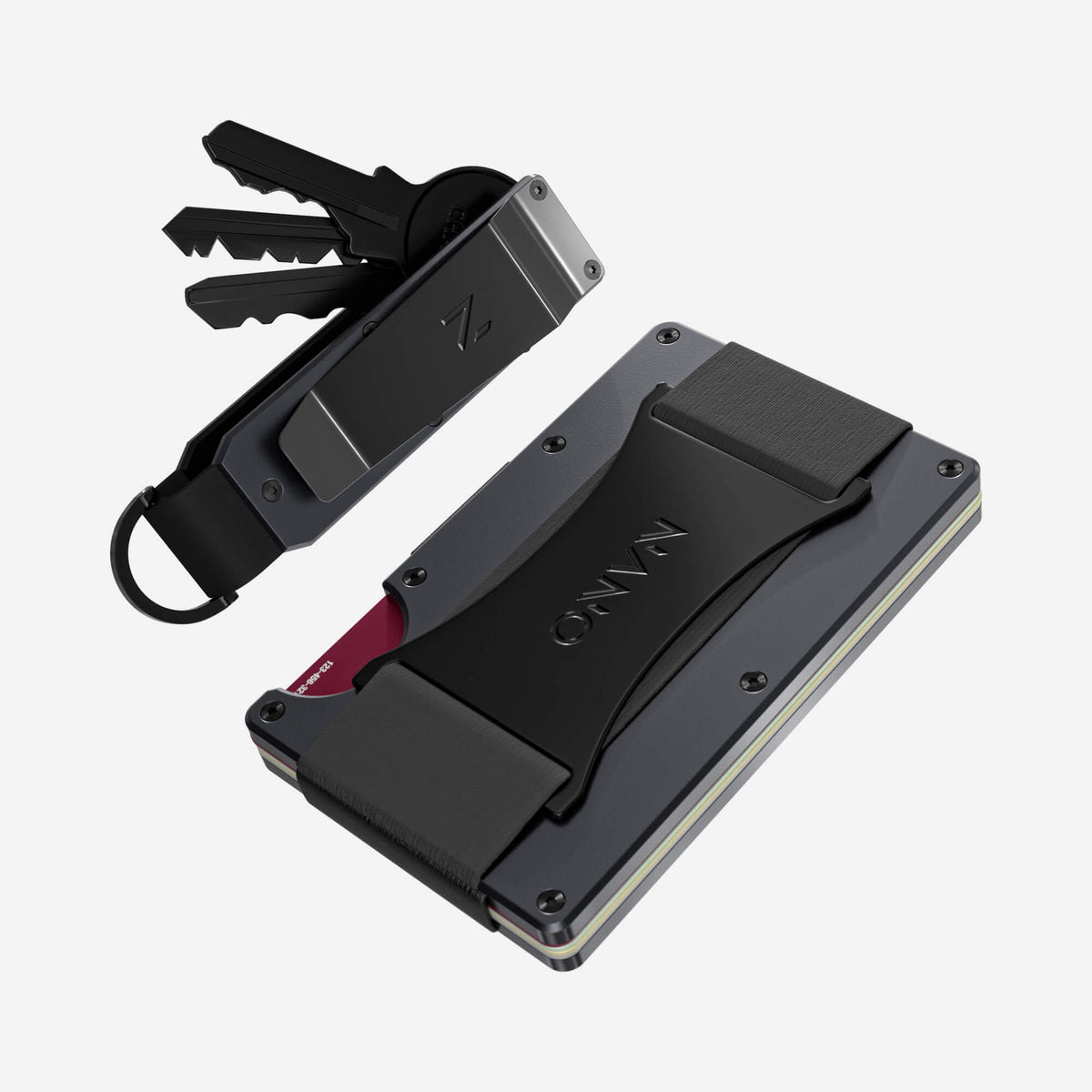 Cash Strap Wallet (Titan Gunmetal) Everyday Bundle
