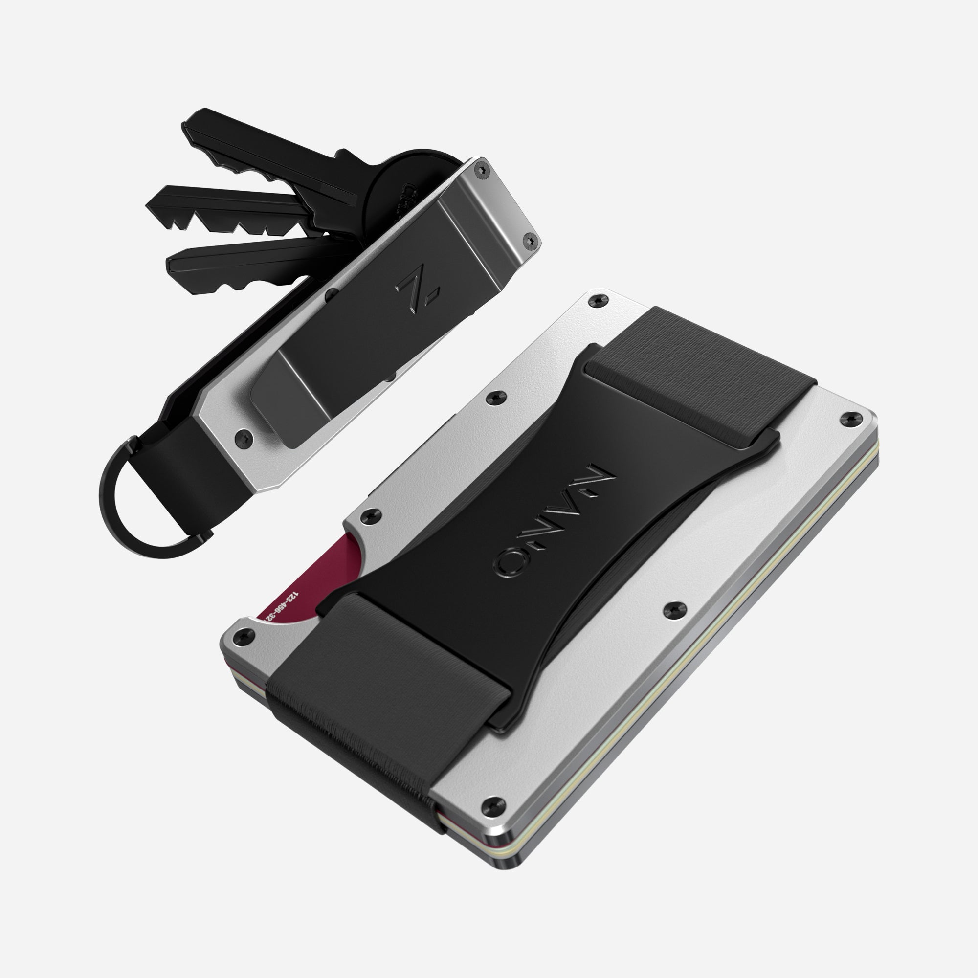 Cash Strap Wallet (Ghost Silver) Everyday Bundle