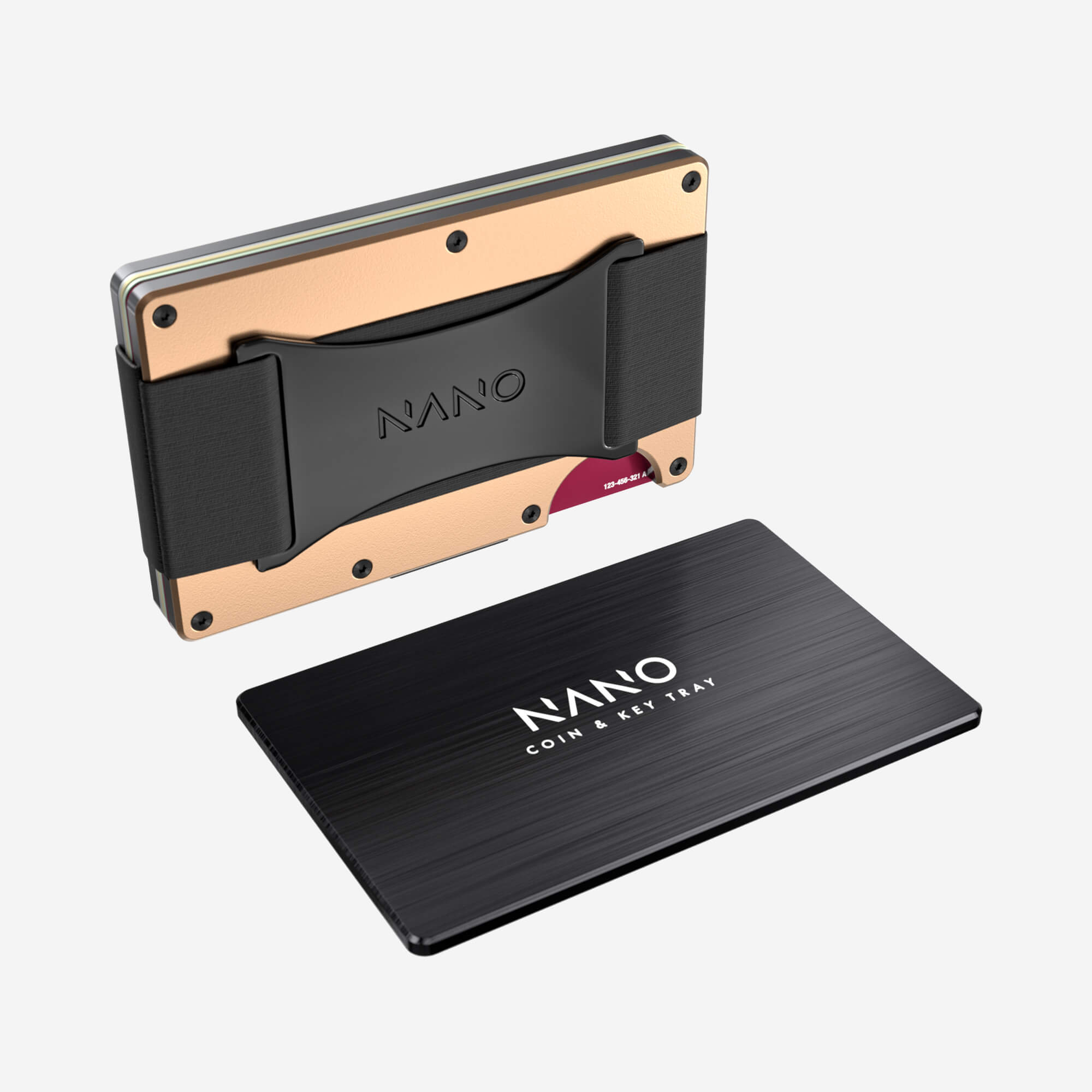 Personalised Cash Strap Wallet (Spectre Gold) Essential Bundle