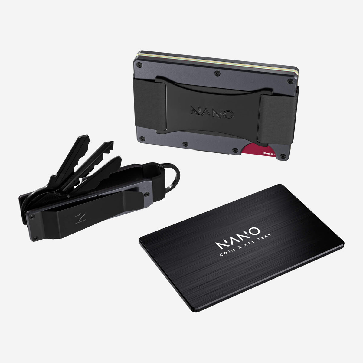 Cash Strap Wallet (Titan Gunmetal) Ultimate Bundle
