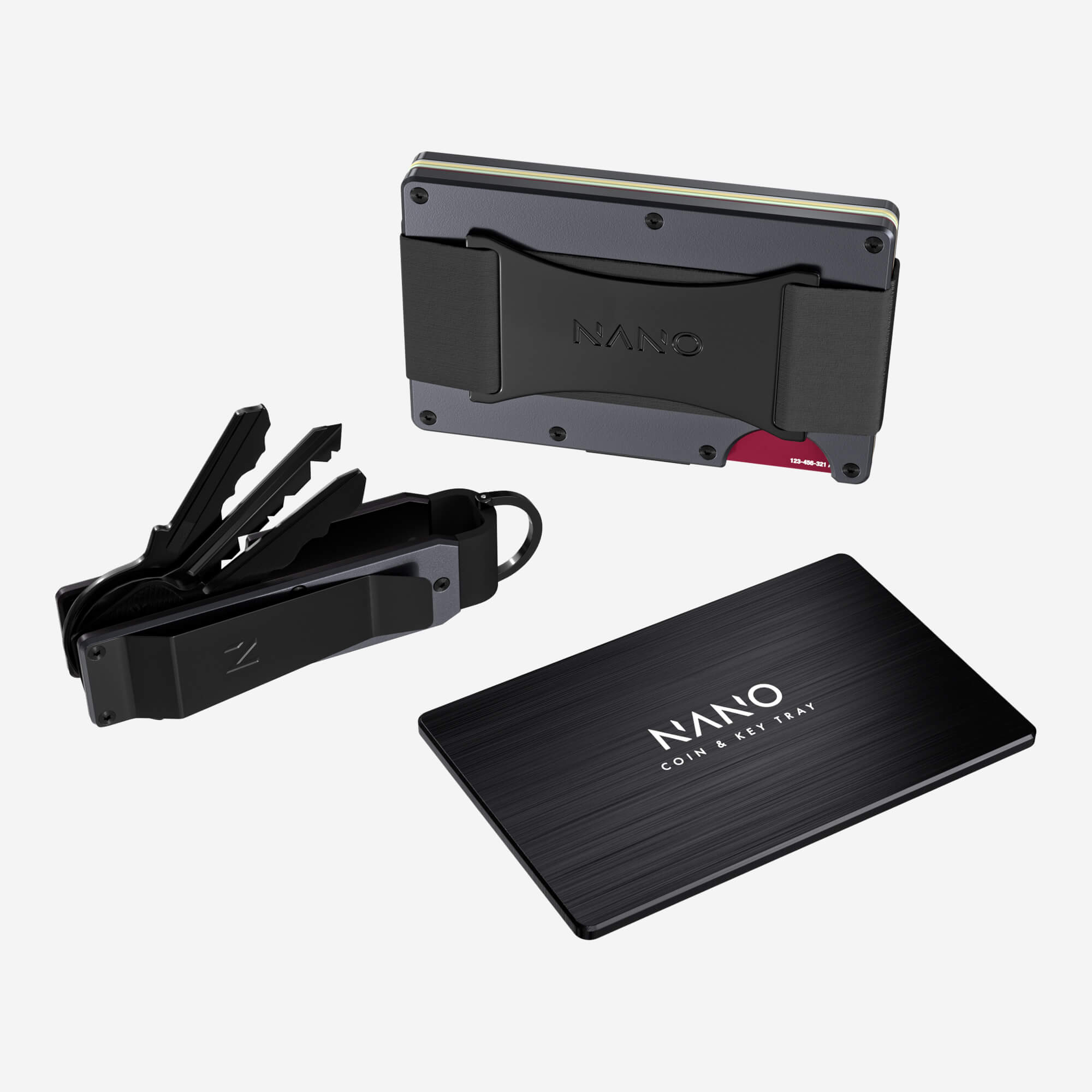 Cash Strap Wallet (Titan Gunmetal) Ultimate Bundle