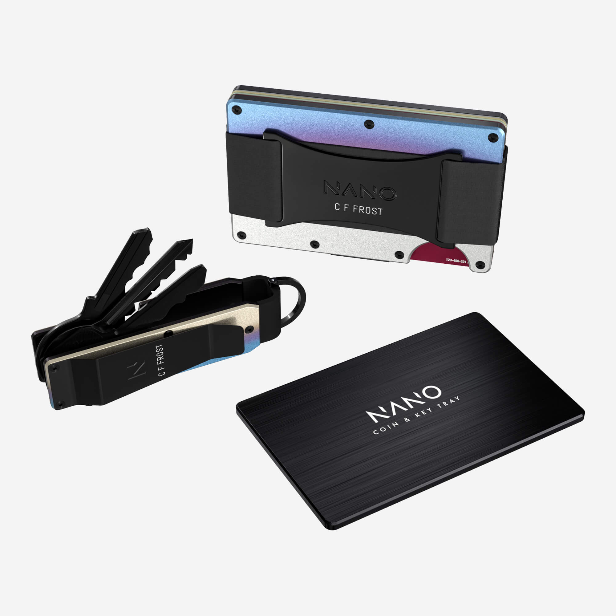 Personalised Cash Strap Wallet (Flame Burnt) Ultimate Bundle