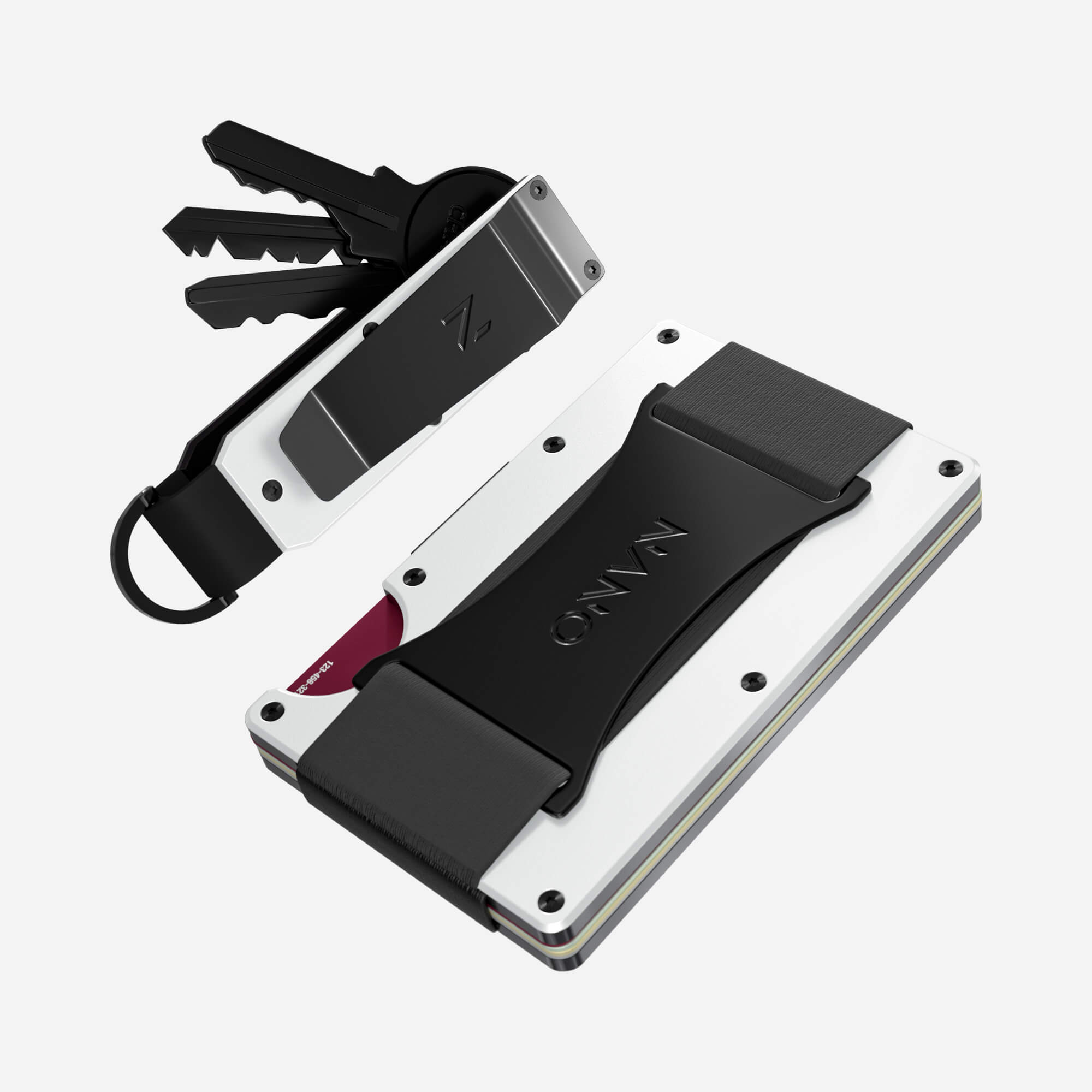 Cash Strap Wallet (Carrera White) Everyday Bundle