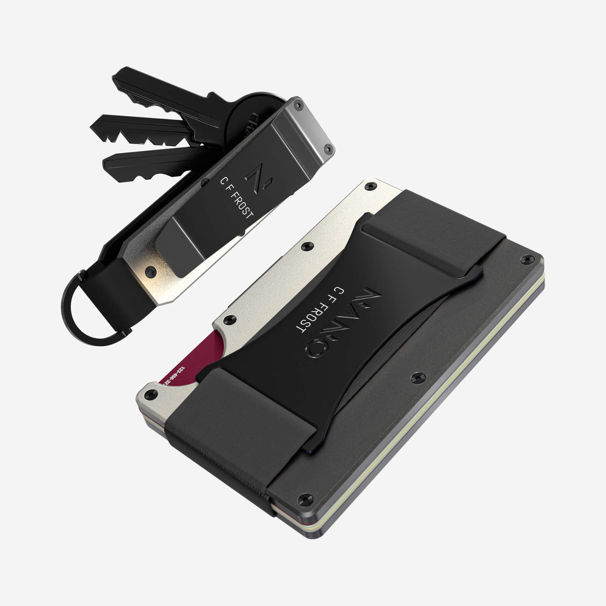 Personalised Cash Strap Wallet (Onyx Eclipse) Everyday Bundle