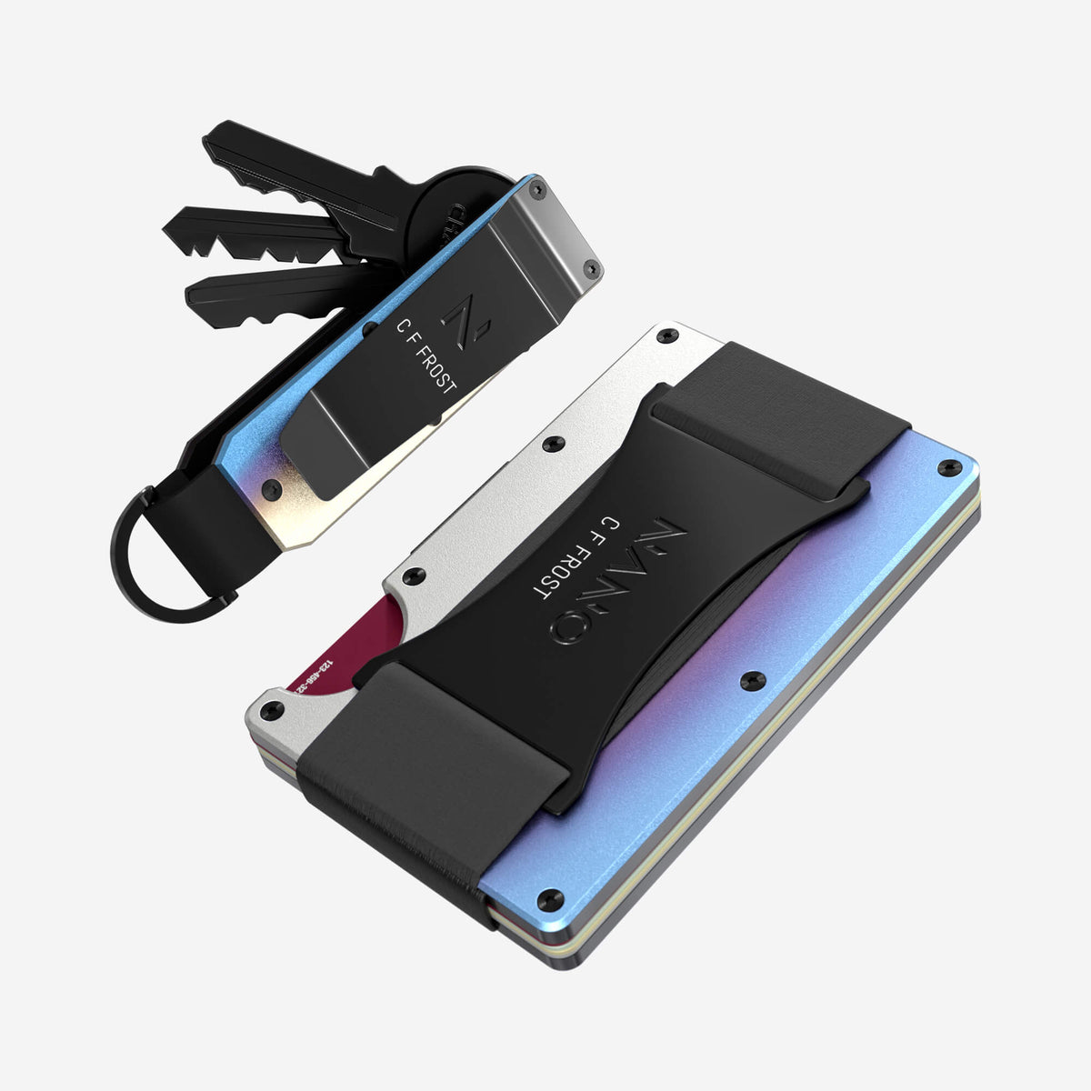 Personalised Cash Strap Wallet (Flame Burnt) Everyday Bundle