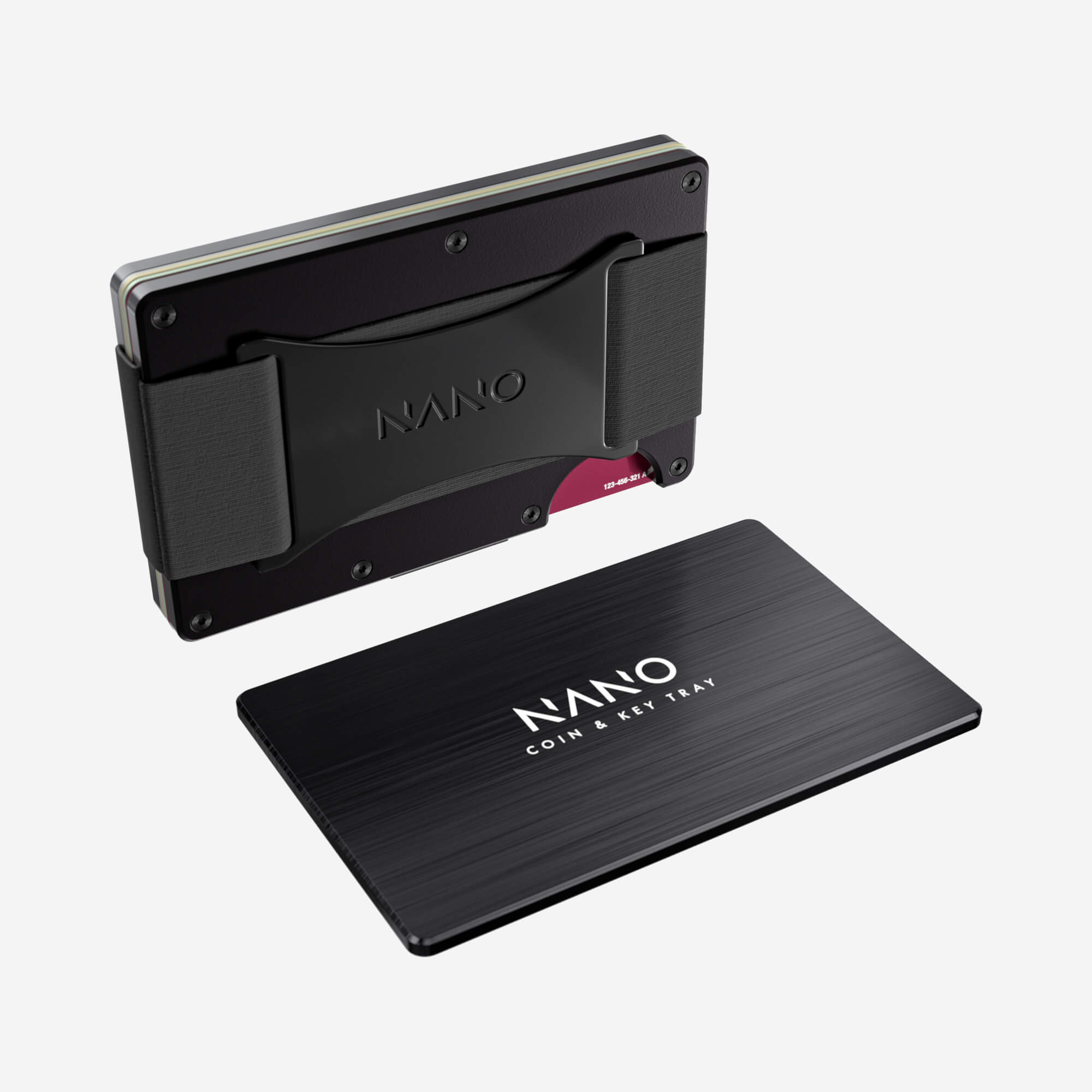 Personalised Cash Strap Wallet (Phantom Black) Essential Bundle