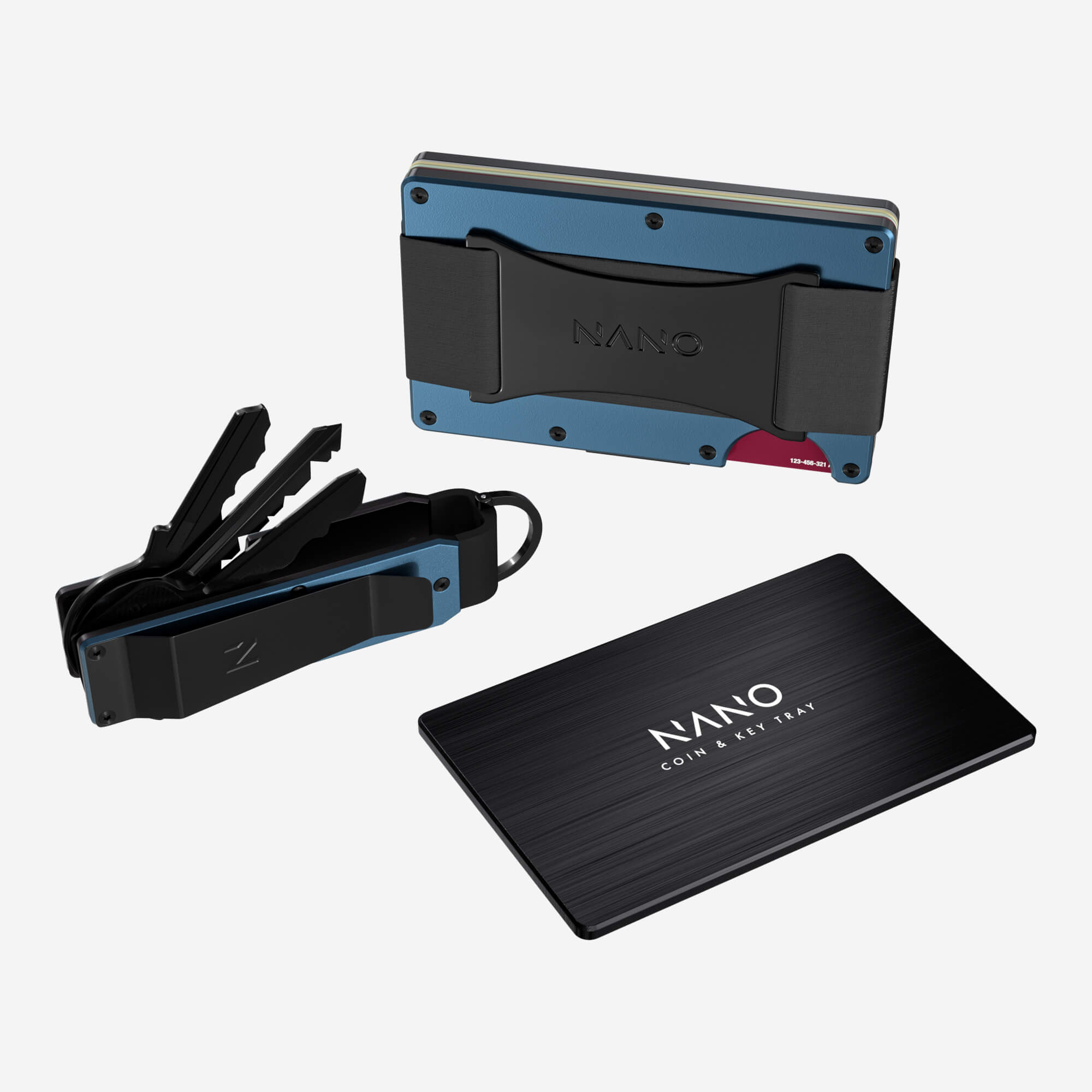 Personalised Cash Strap Wallet (Riviera Navy) Ultimate Bundle