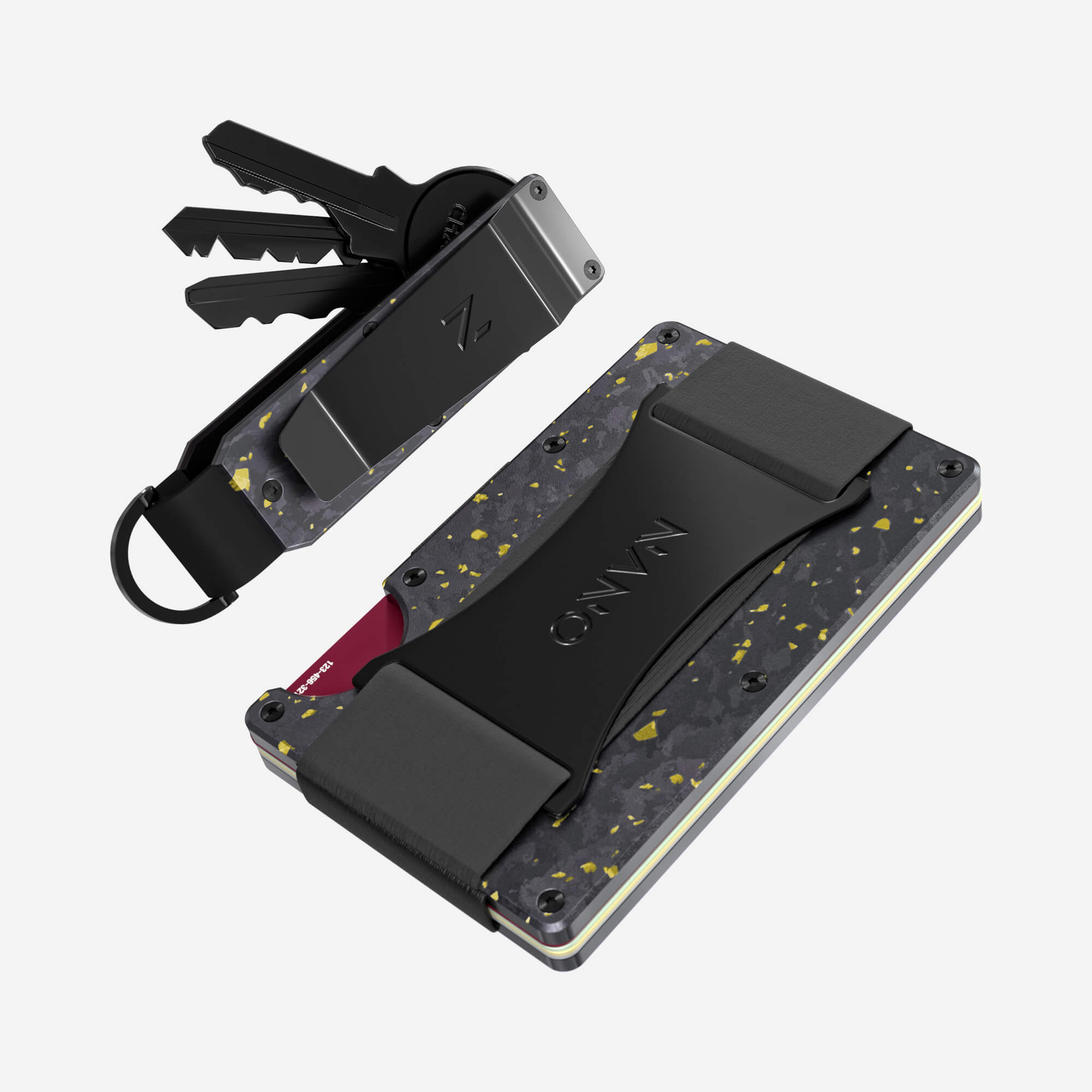 Cash Strap Wallet (Nero/Oro) Everyday Bundle