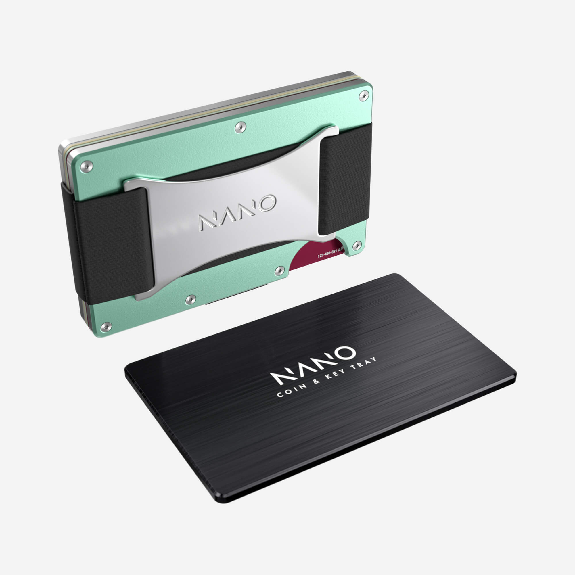 Personalised Cash Strap Wallet (Orchard Mint) Essential Bundle