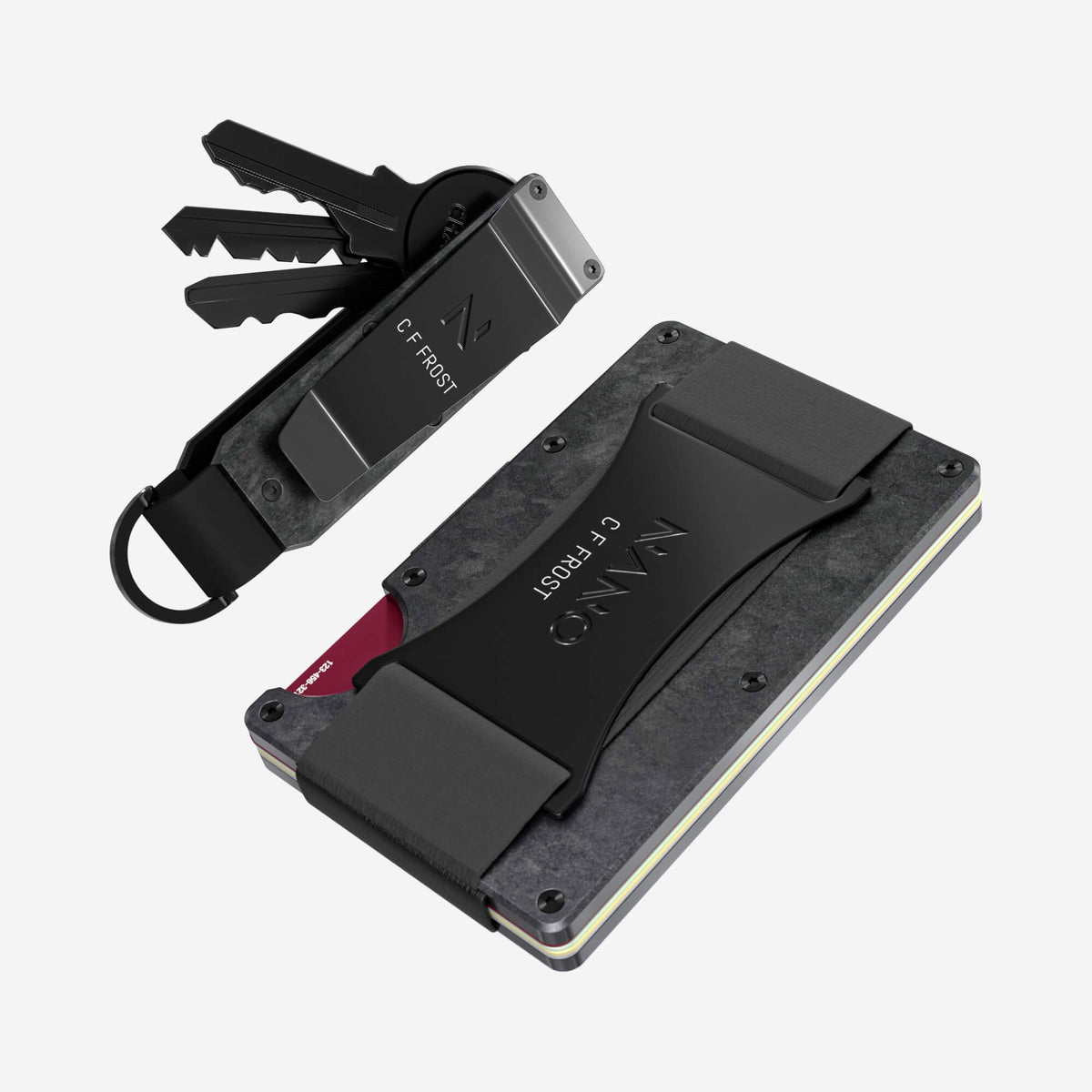 Personalised Cash Strap Wallet (Nero) Everyday Bundle