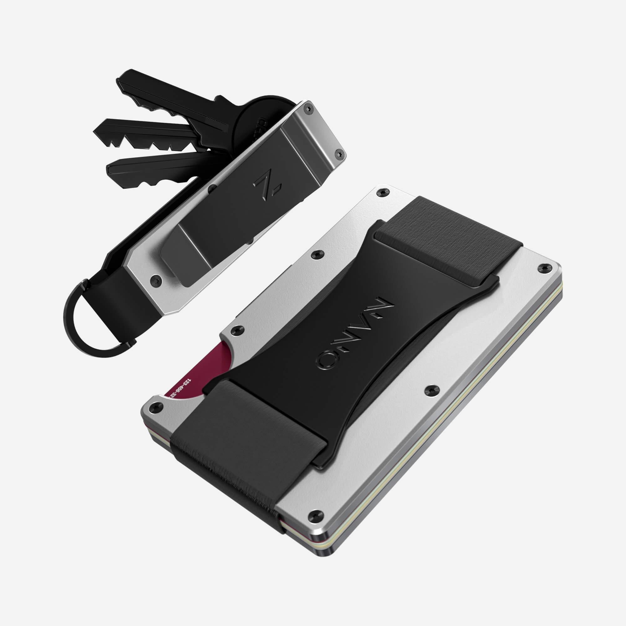 Cash Strap Wallet (Ghost Silver) Everyday Bundle