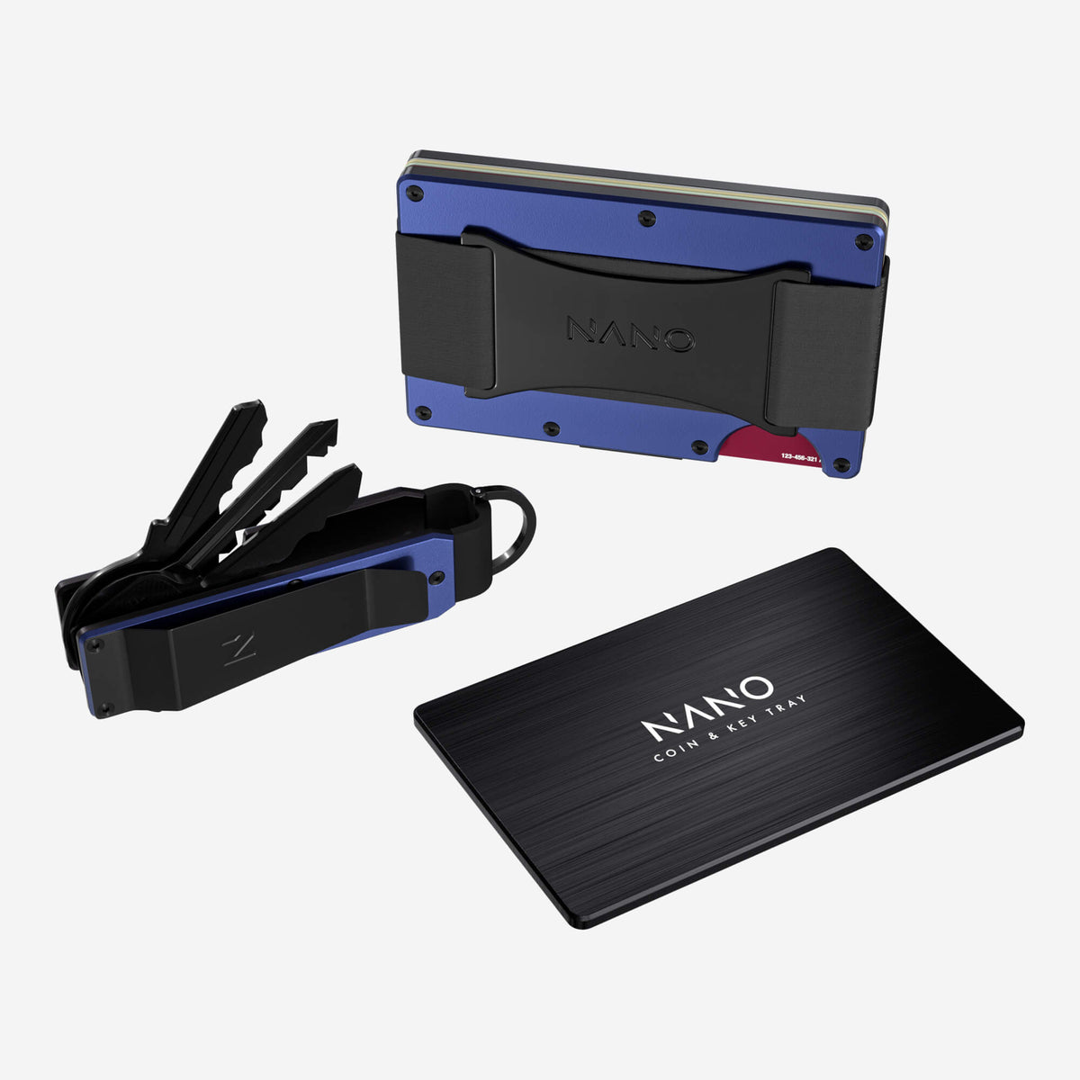 Cash Strap Wallet (Skyfall Navy) Ultimate Bundle
