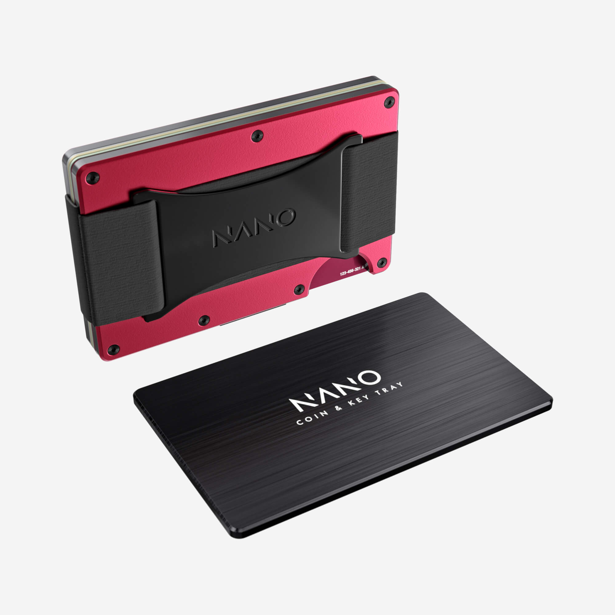 Personalised Cash Strap Wallet (Volcano Red) Essential Bundle