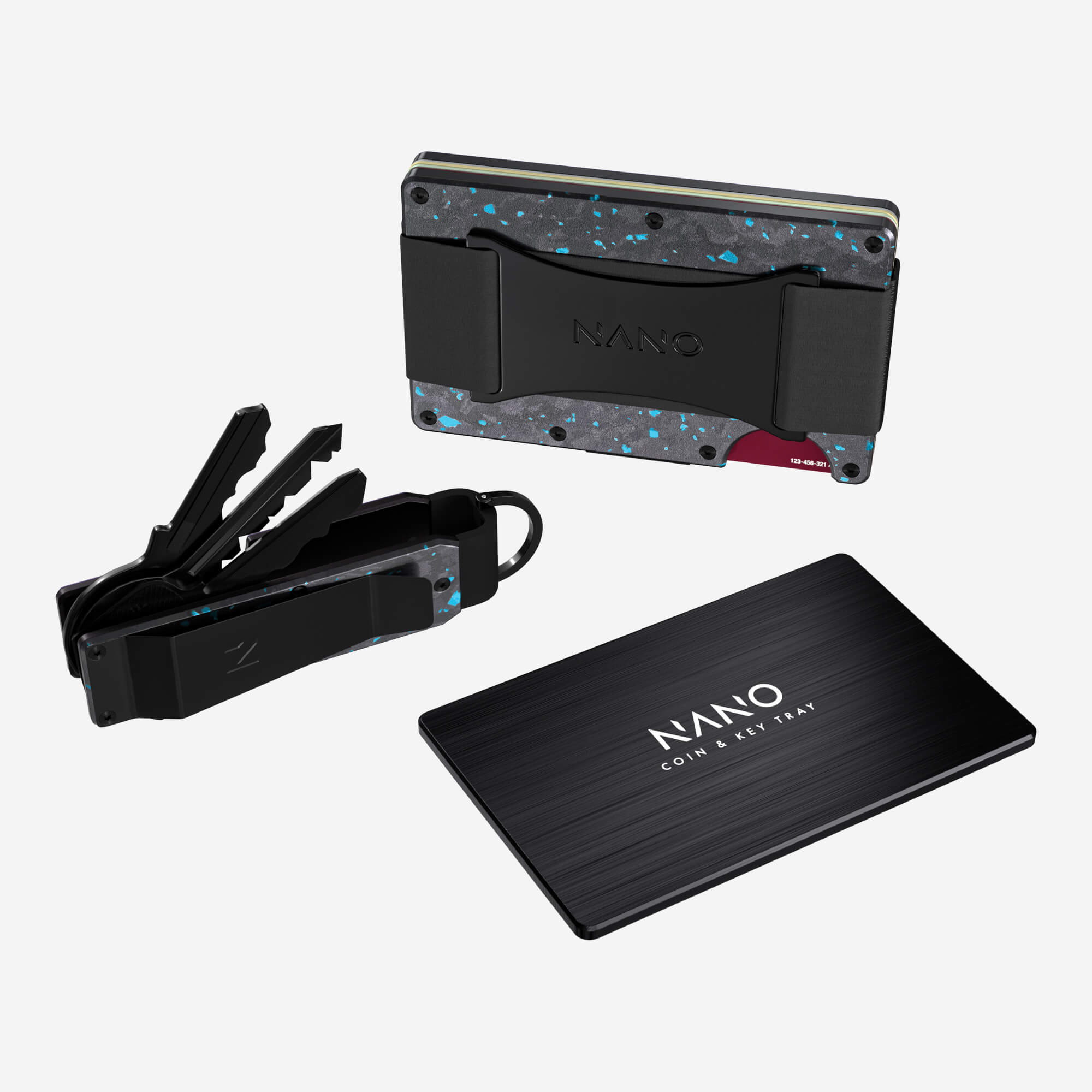 Cash Strap Wallet (Nero/Azzuro) Ultimate Bundle
