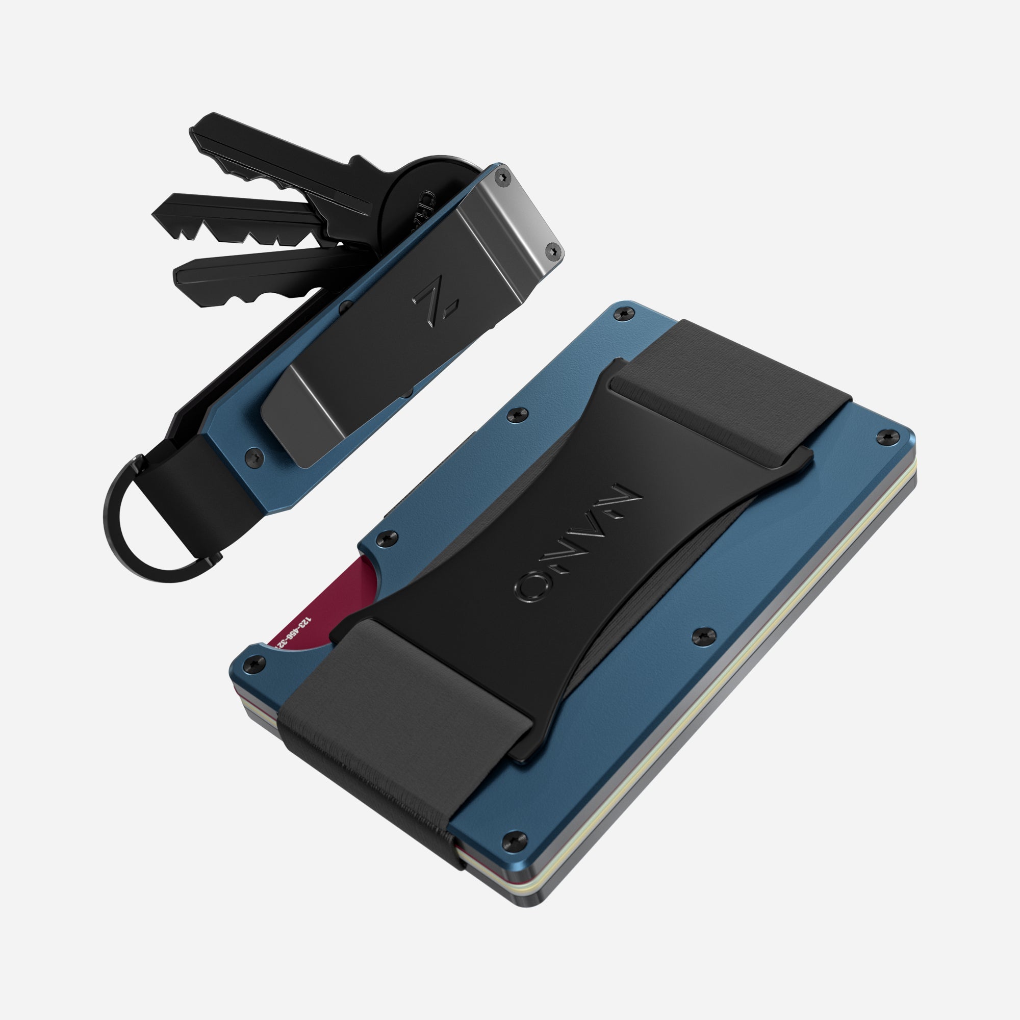 Cash Strap Wallet (Riviera Navy) Everyday Bundle