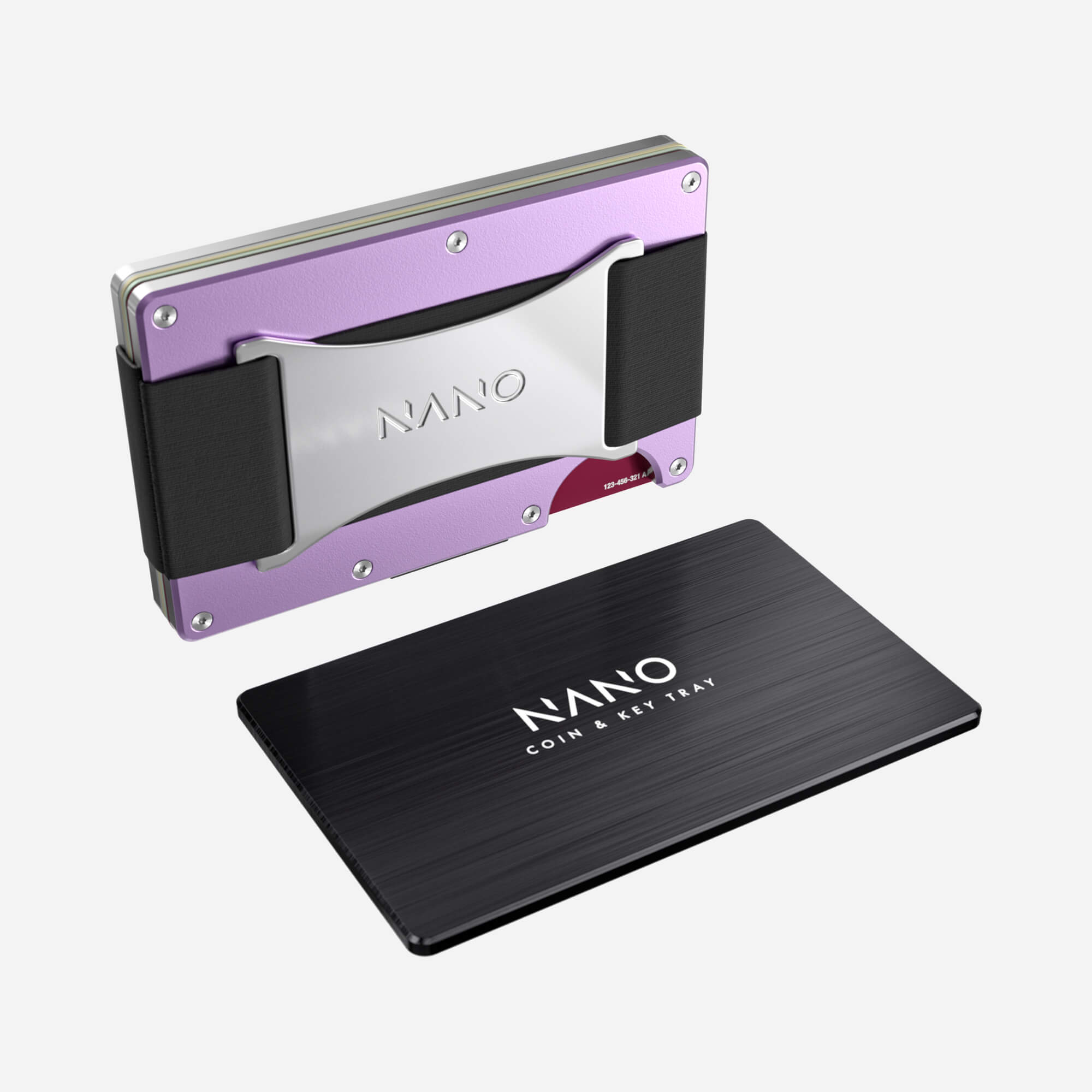Personalised Cash Strap Wallet (Twilight Lilac) Essential Bundle