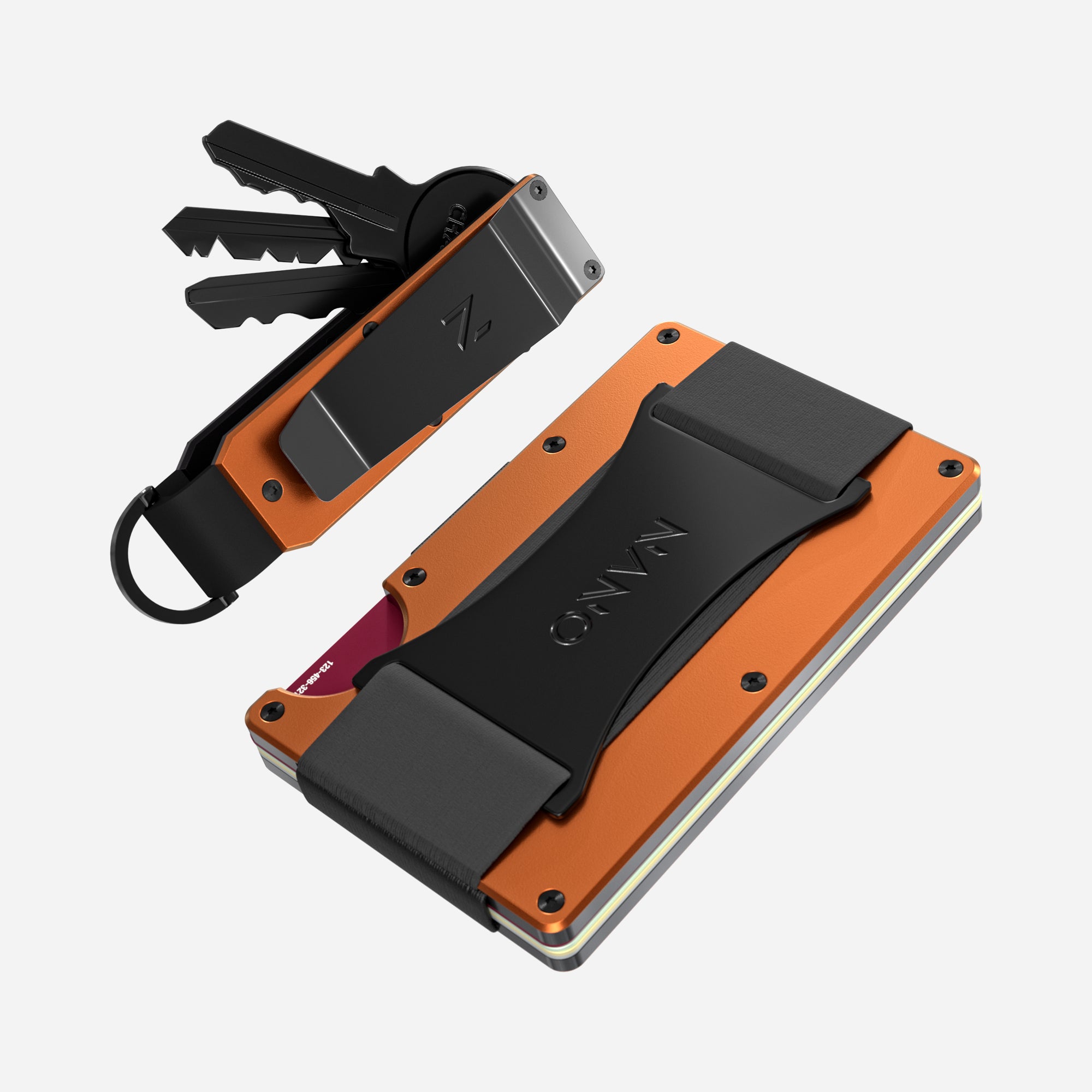 Cash Strap Wallet (Ventura Orange) Everyday Bundle