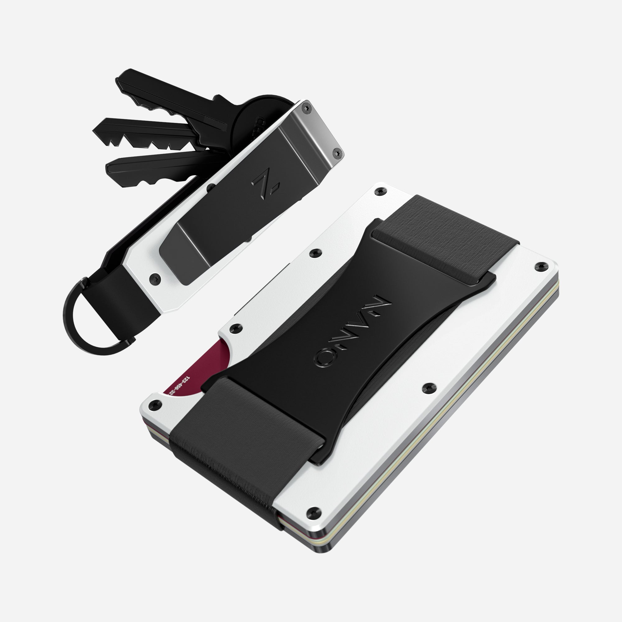 Cash Strap Wallet (Carrera White) Everyday Bundle