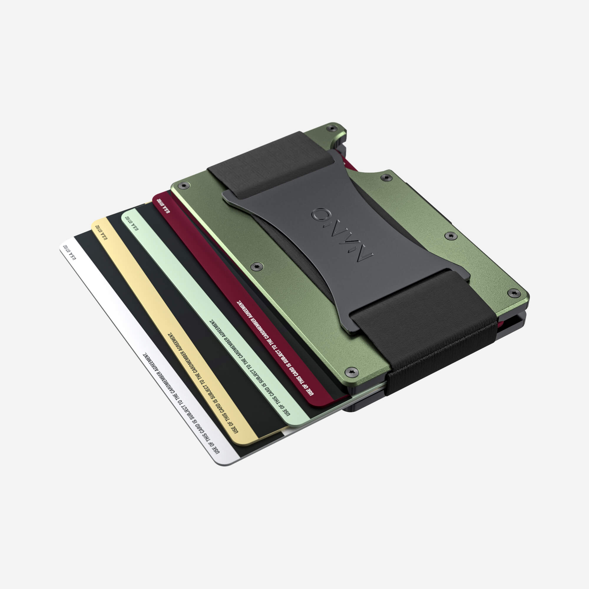 Personalised Cash Strap Wallet (Heritage Green)