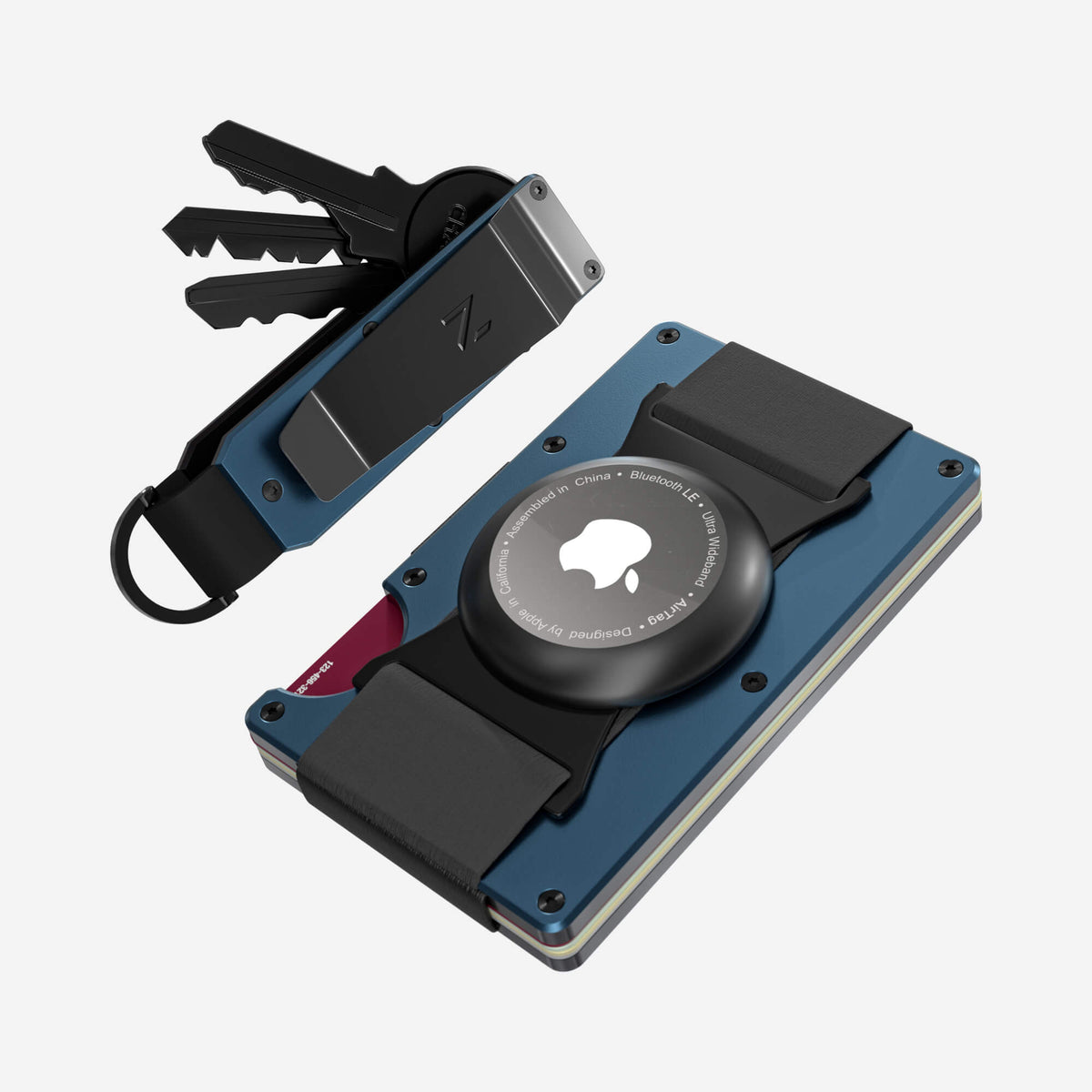 AirTag Cash Strap Wallet (Riviera Navy) Everyday Bundle