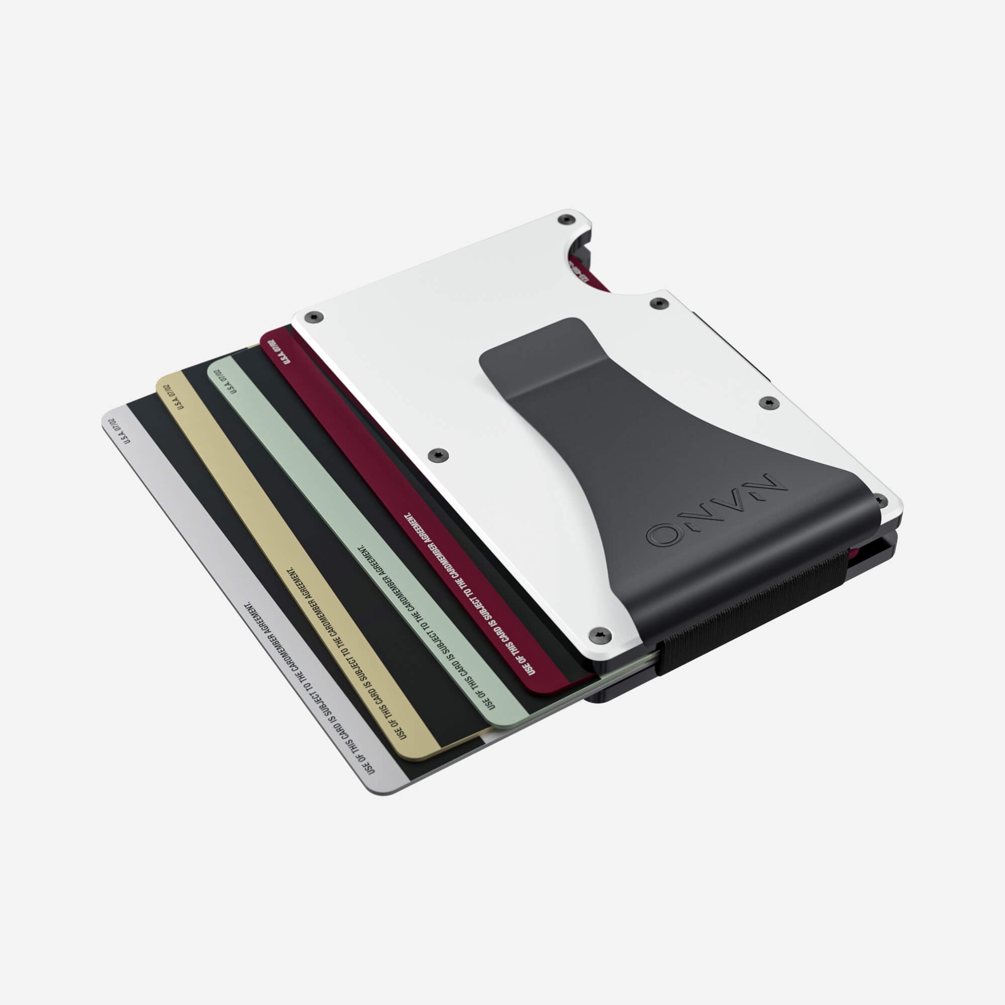 Personalised Money Clip Wallet (Carrera White)