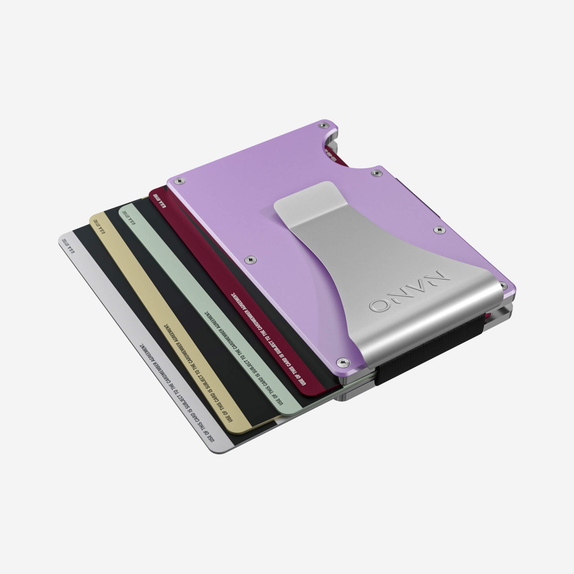 Personalised Money Clip Wallet (Twilight Lilac)