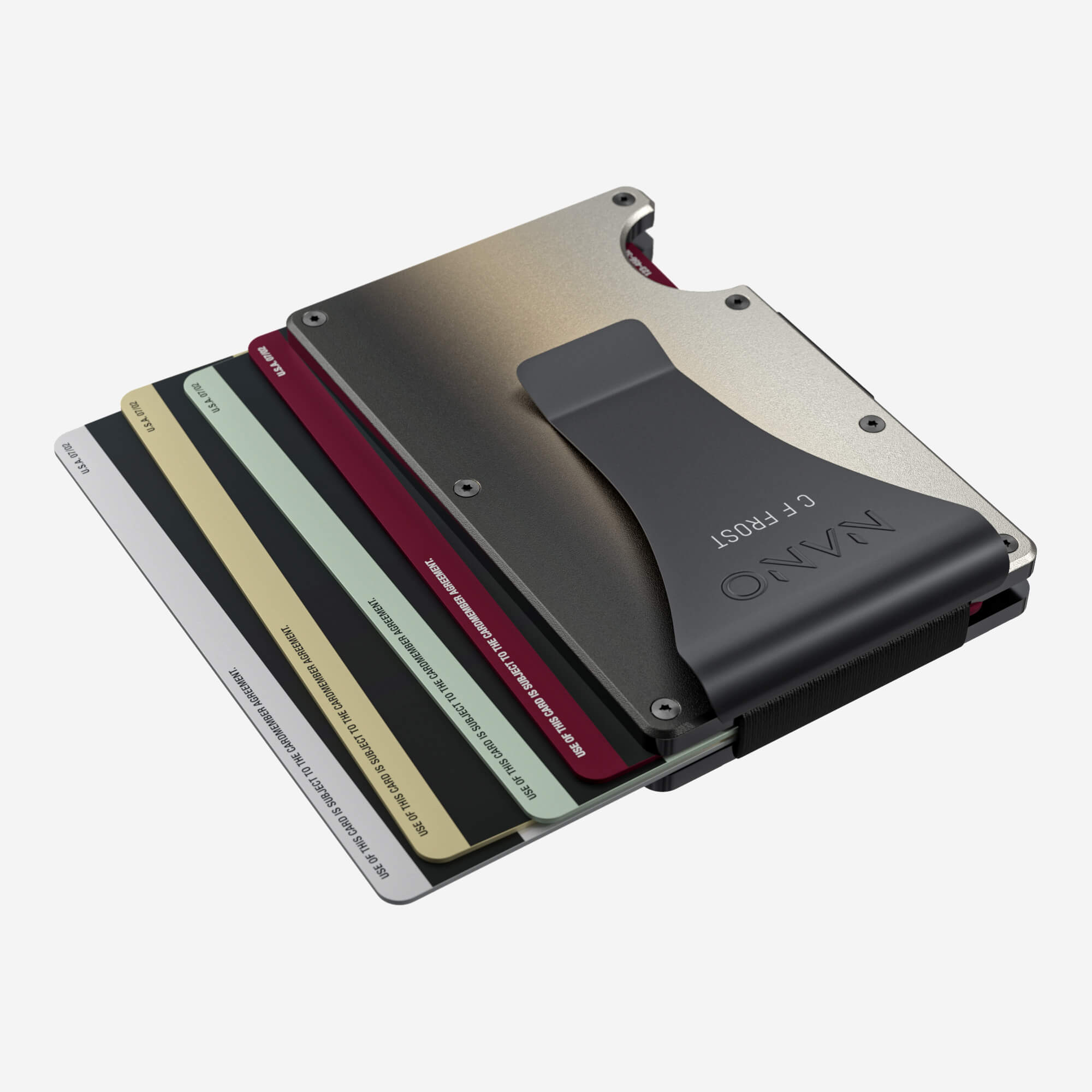 Personalised Money Clip Wallet (Onyx Eclipse)