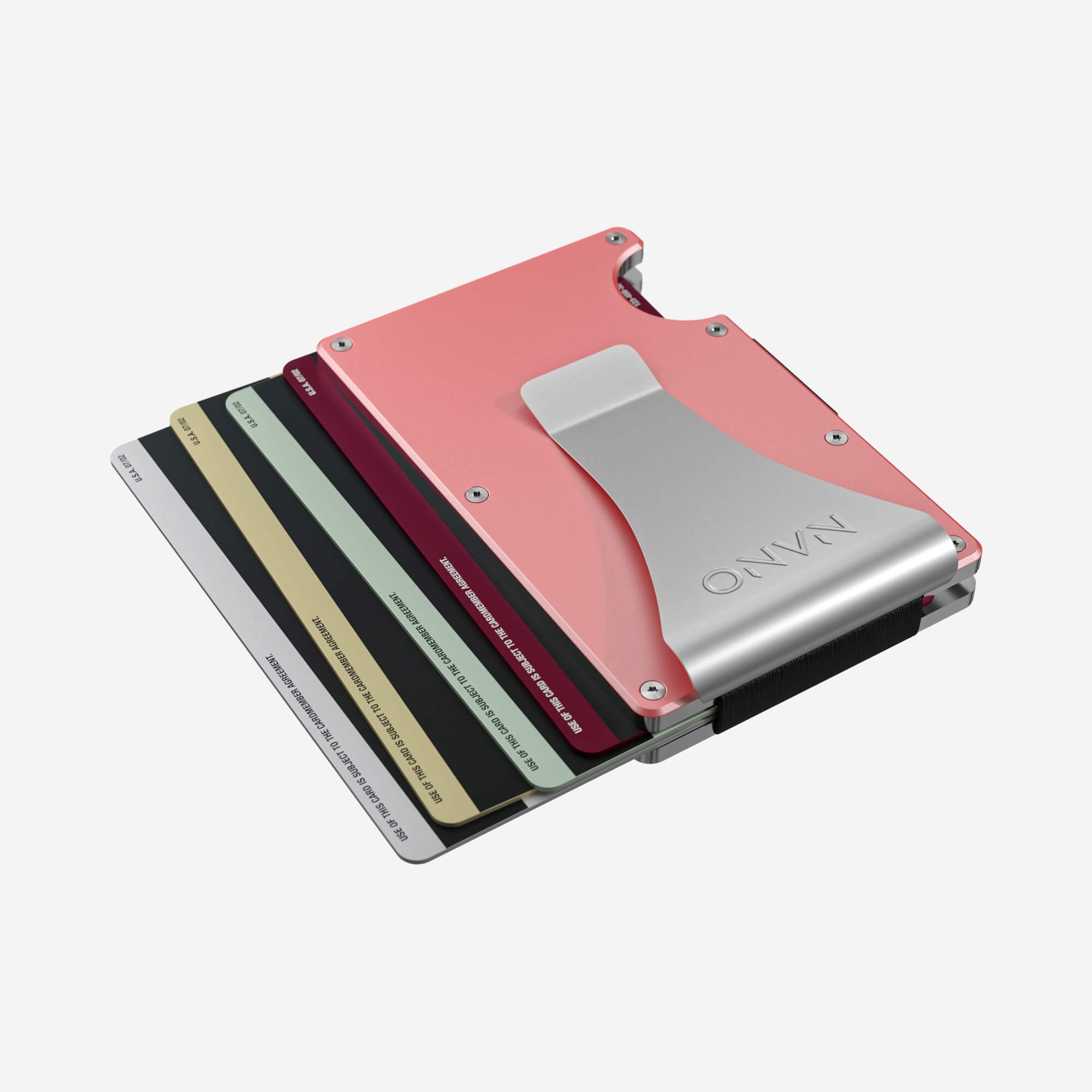 Personalised Money Clip Wallet (Sunset Blush)