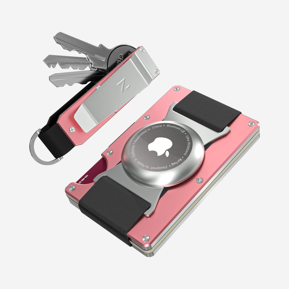 AirTag Cash Strap Wallet (Sunset Blush) Everyday Bundle
