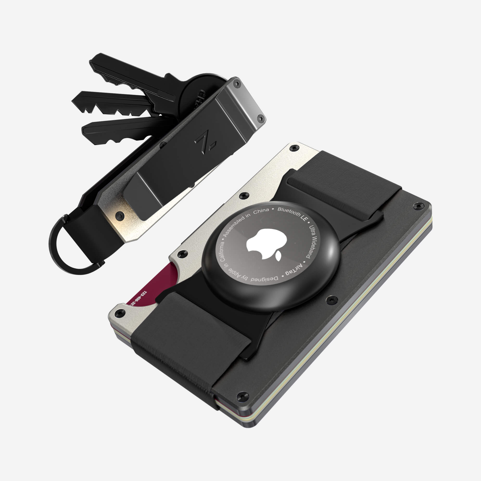 AirTag Cash Strap Wallet (Onyx Eclipse) Everyday Bundle