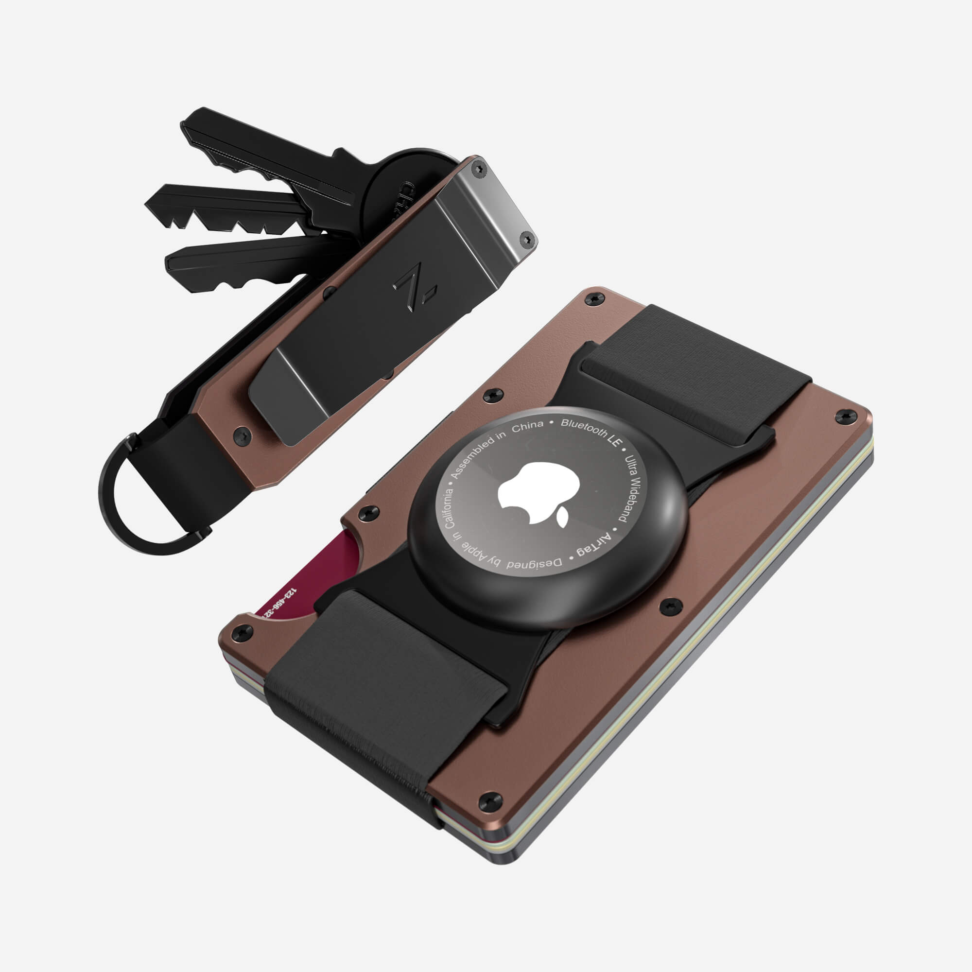 AirTag Cash Strap Wallet (Sonic Copper) Everyday Bundle
