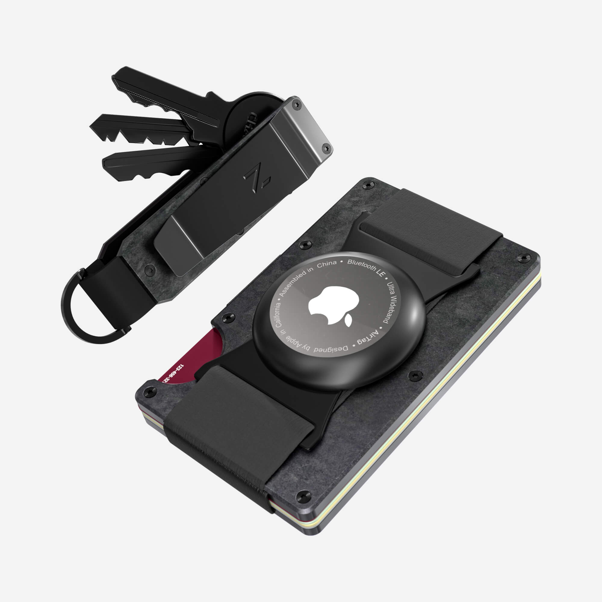 AirTag Cash Strap Wallet (Nero) Everyday Bundle