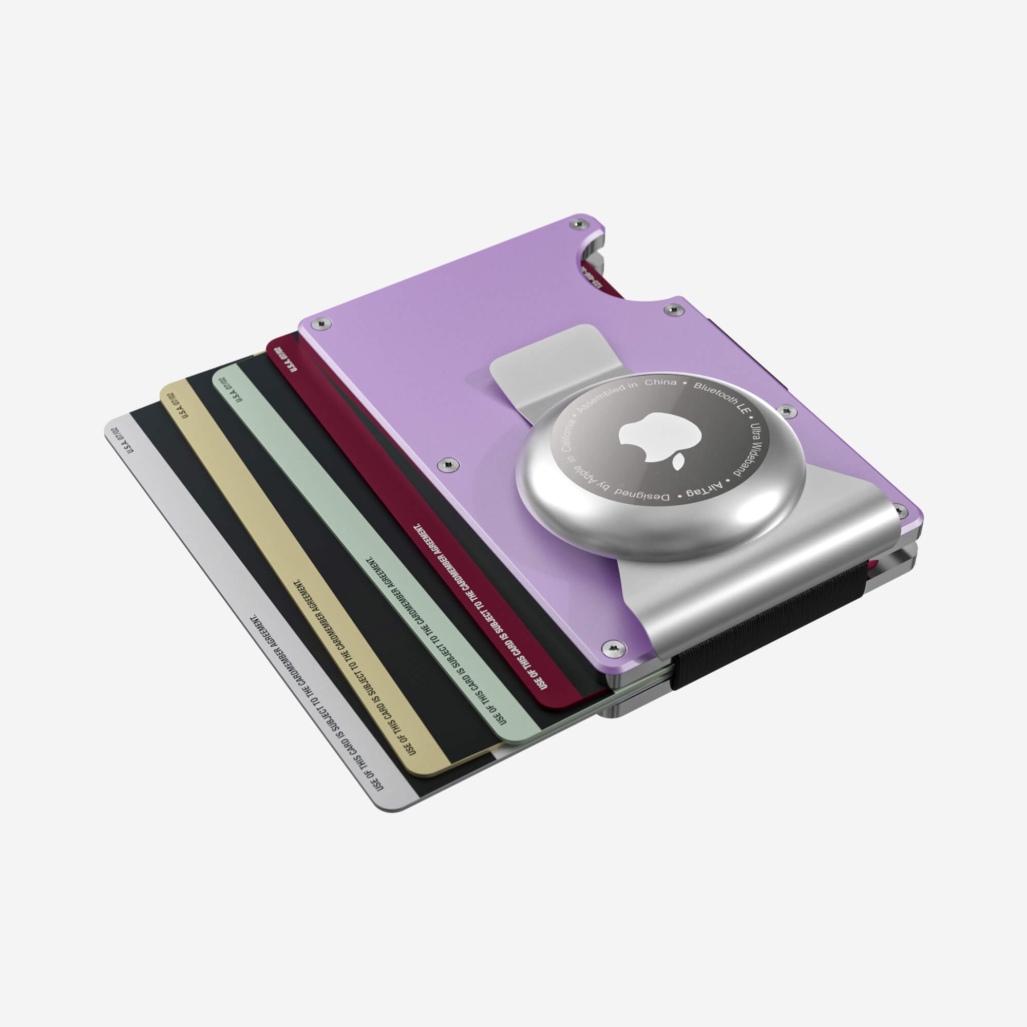 AirTag Money Clip Wallet (Twilight Lilac)