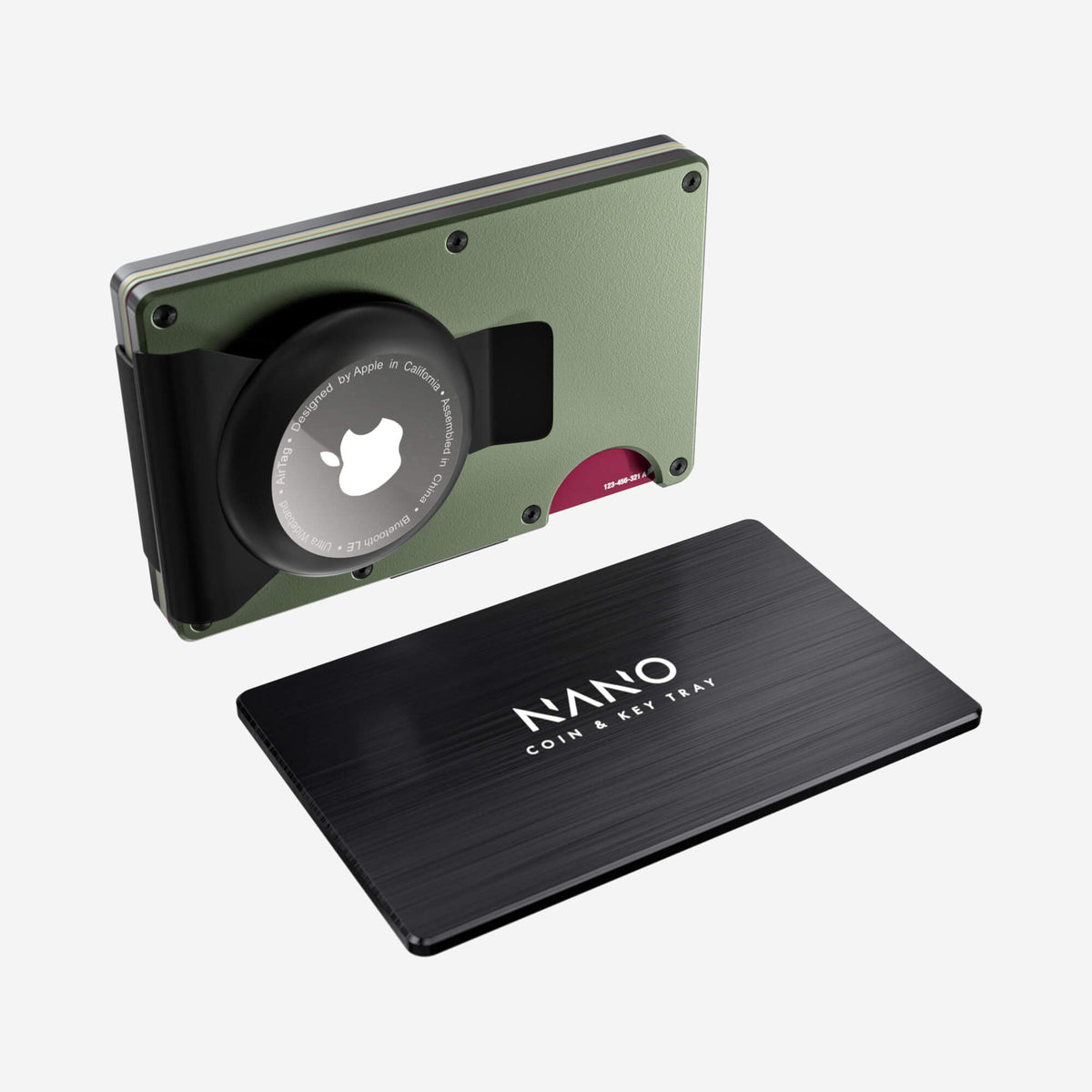 AirTag Money Clip Wallet (Heritage Green) Essential Bundle