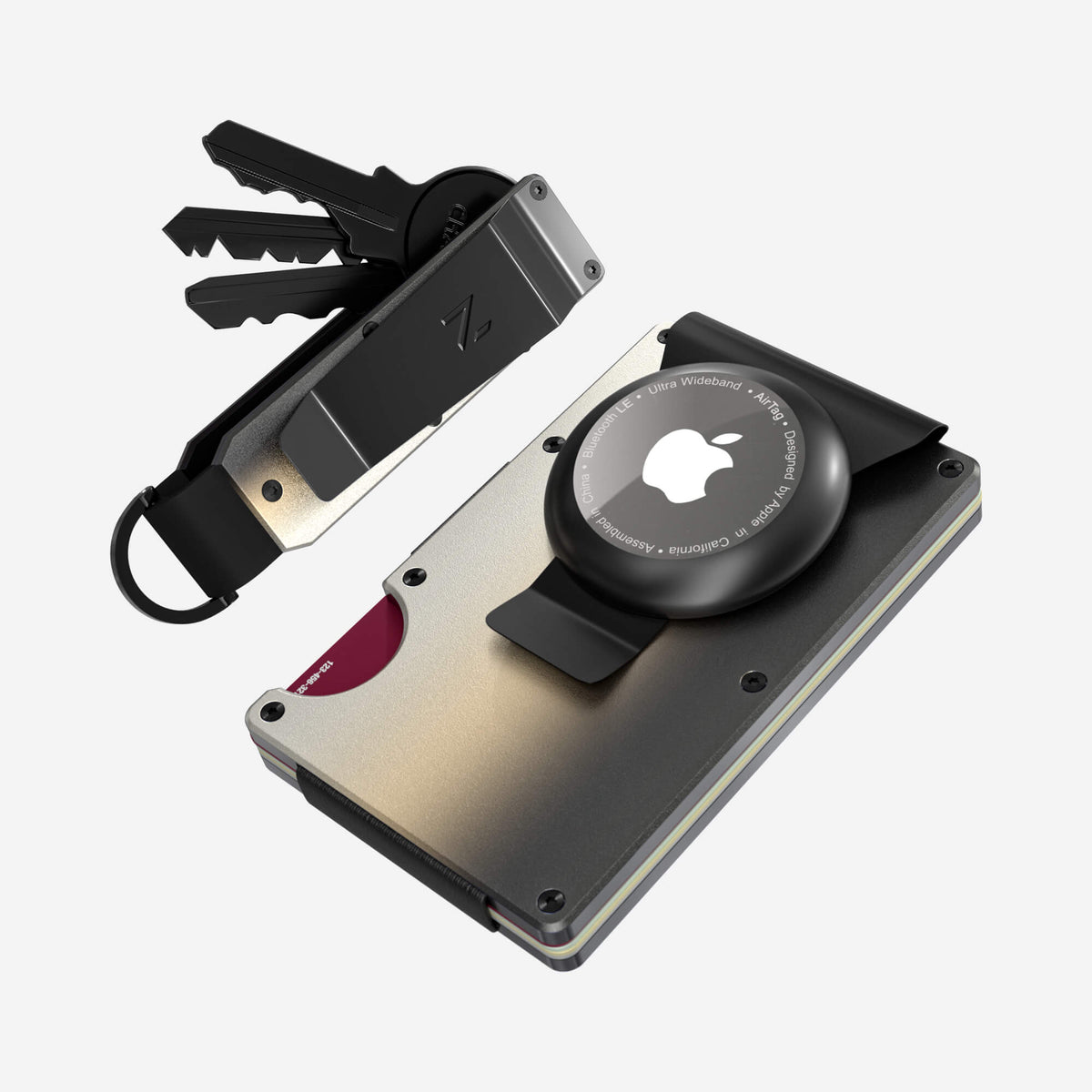 AirTag Money Clip Wallet (Onyx Eclipse) Everyday Bundle