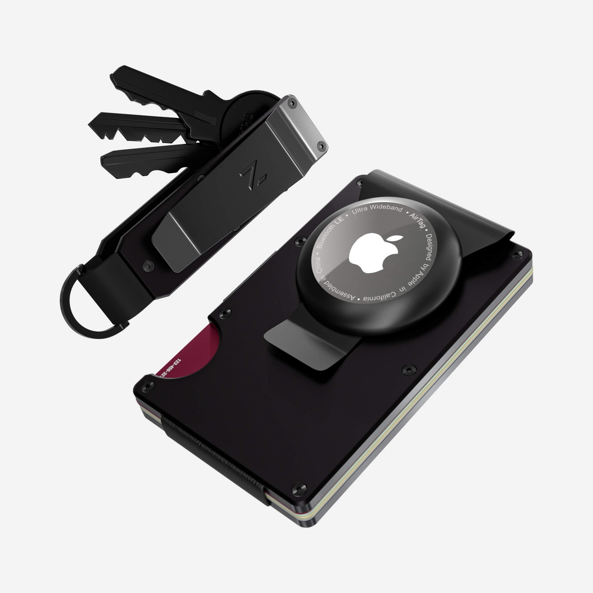 AirTag Money Clip Wallet (Phantom Black) Everyday Bundle
