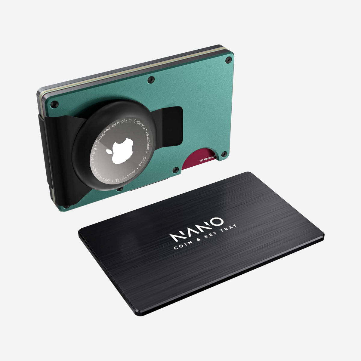 AirTag Money Clip Wallet (Racing Green) Essential Bundle