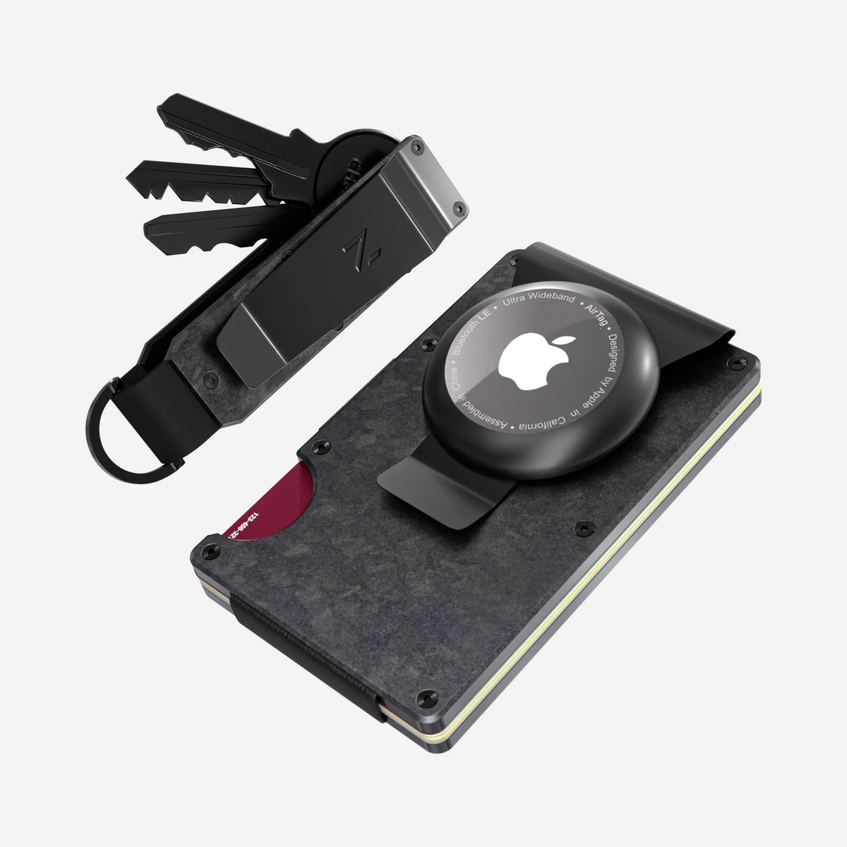 AirTag Money Clip Wallet (Nero) Everyday Bundle