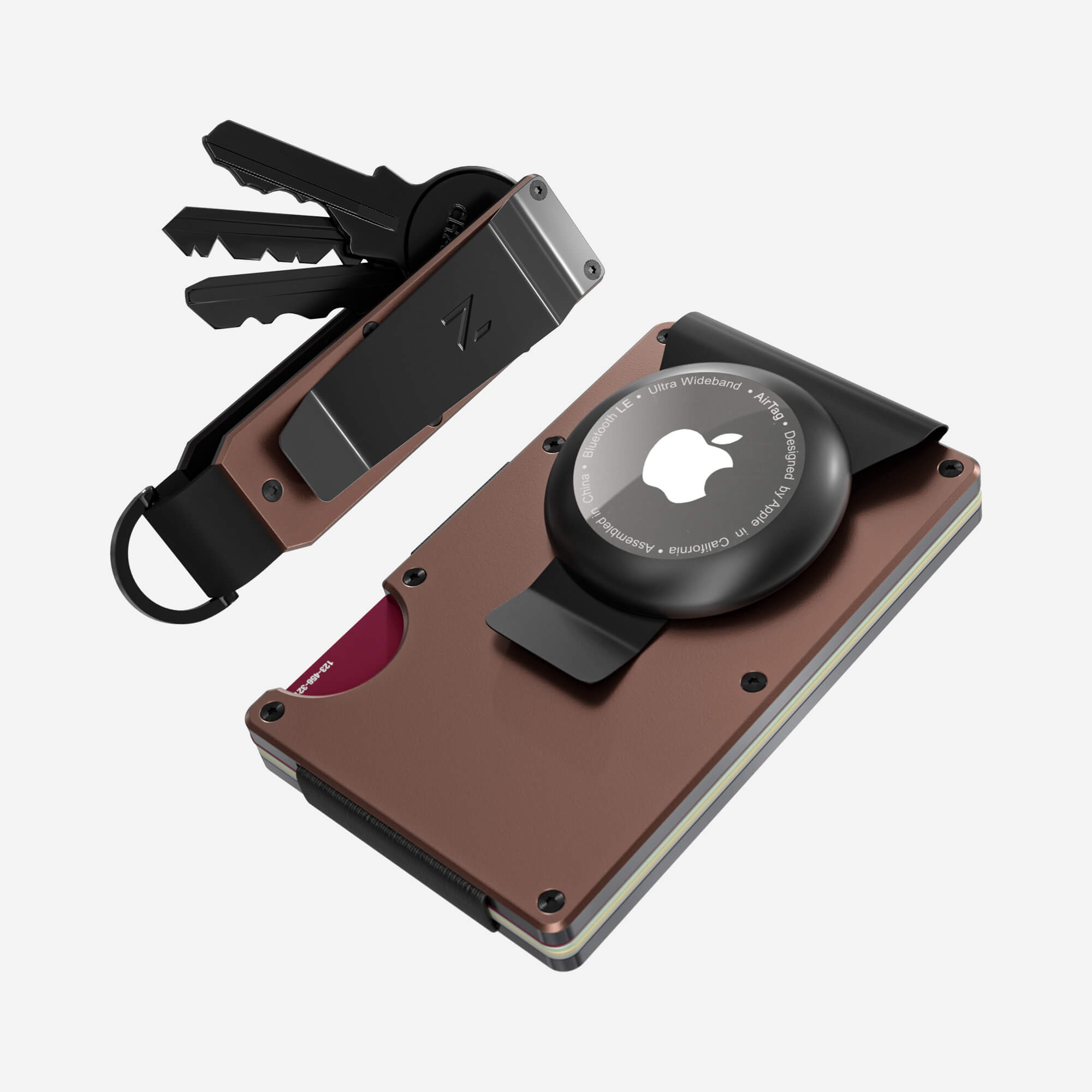 AirTag Money Clip Wallet (Sonic Copper) Everyday Bundle