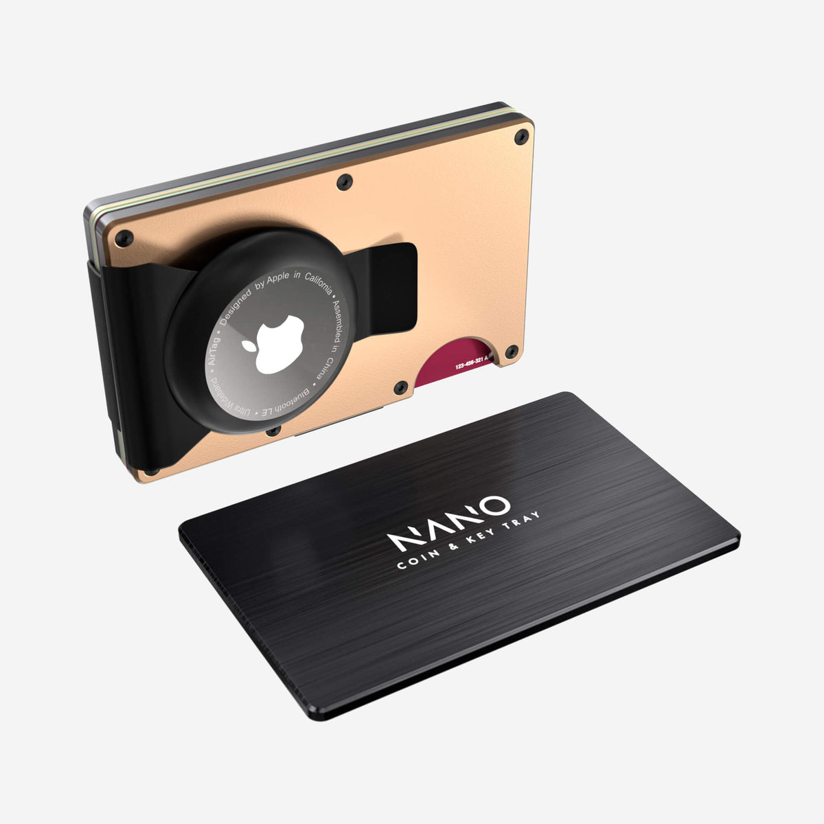 AirTag Money Clip Wallet (Spectre Gold) Essential Bundle
