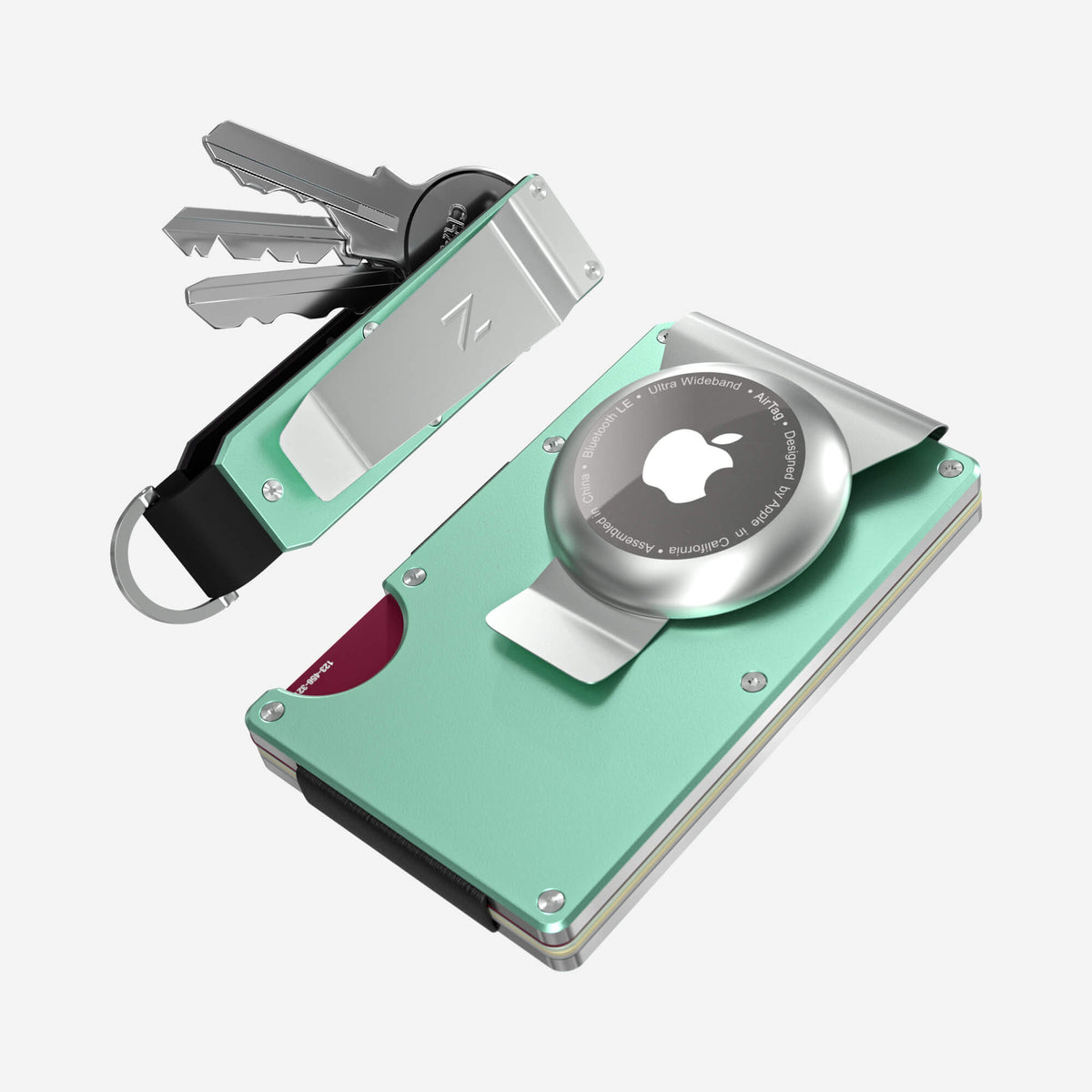AirTag Money Clip Wallet (Orchard Mint) Everyday Bundle