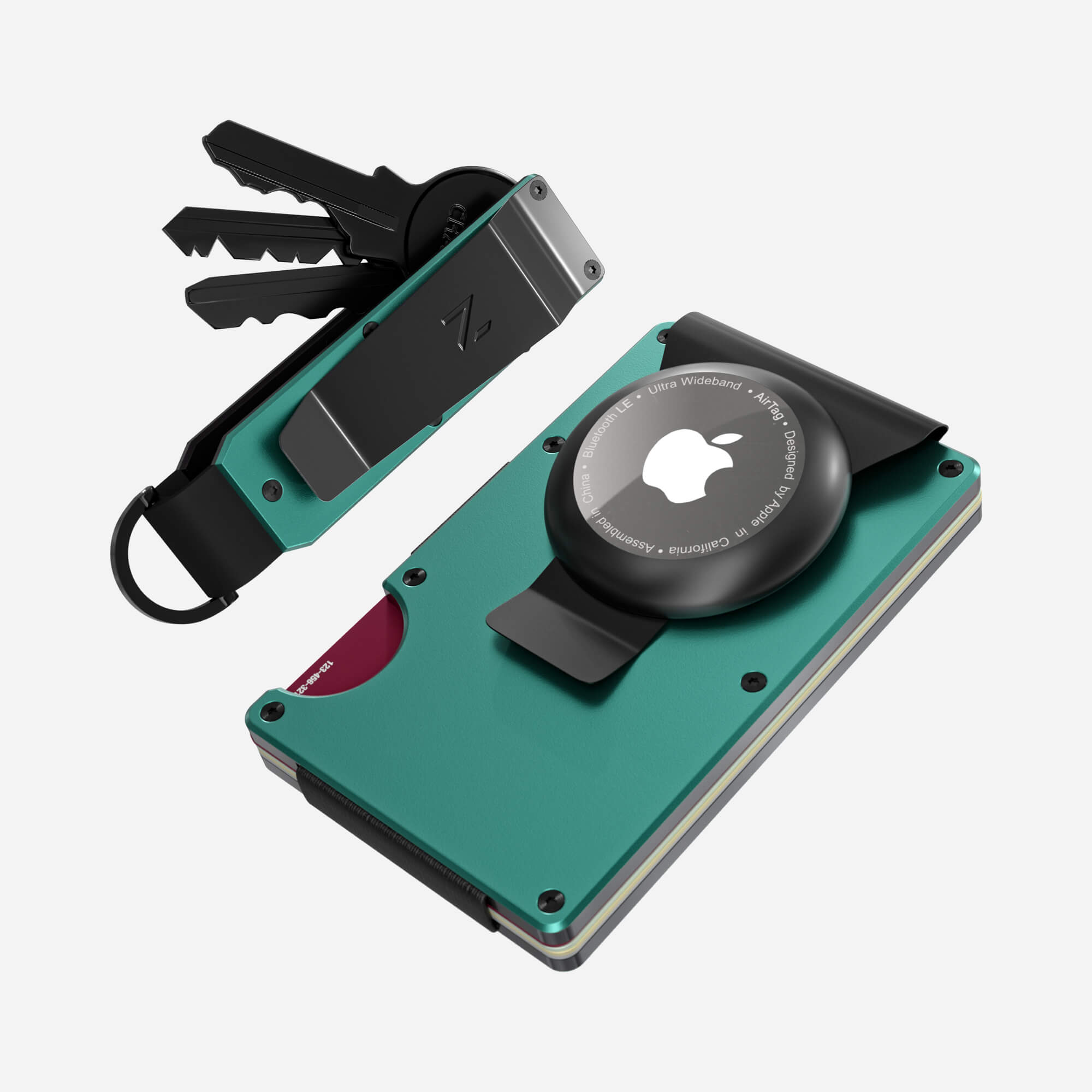 AirTag Money Clip Wallet (Racing Green) Everyday Bundle