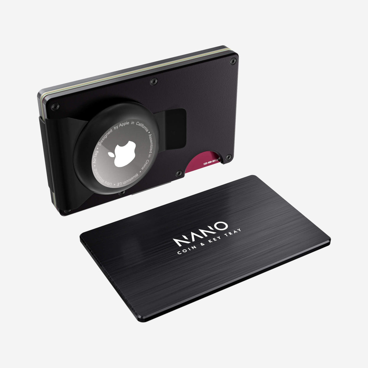 AirTag Money Clip Wallet (Phantom Black) Essential Bundle
