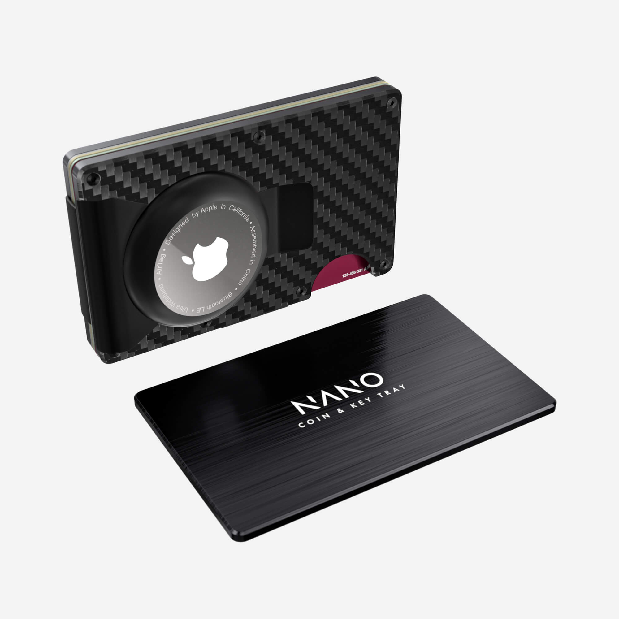 AirTag Money Clip Wallet (Stealth Black) Essential Bundle