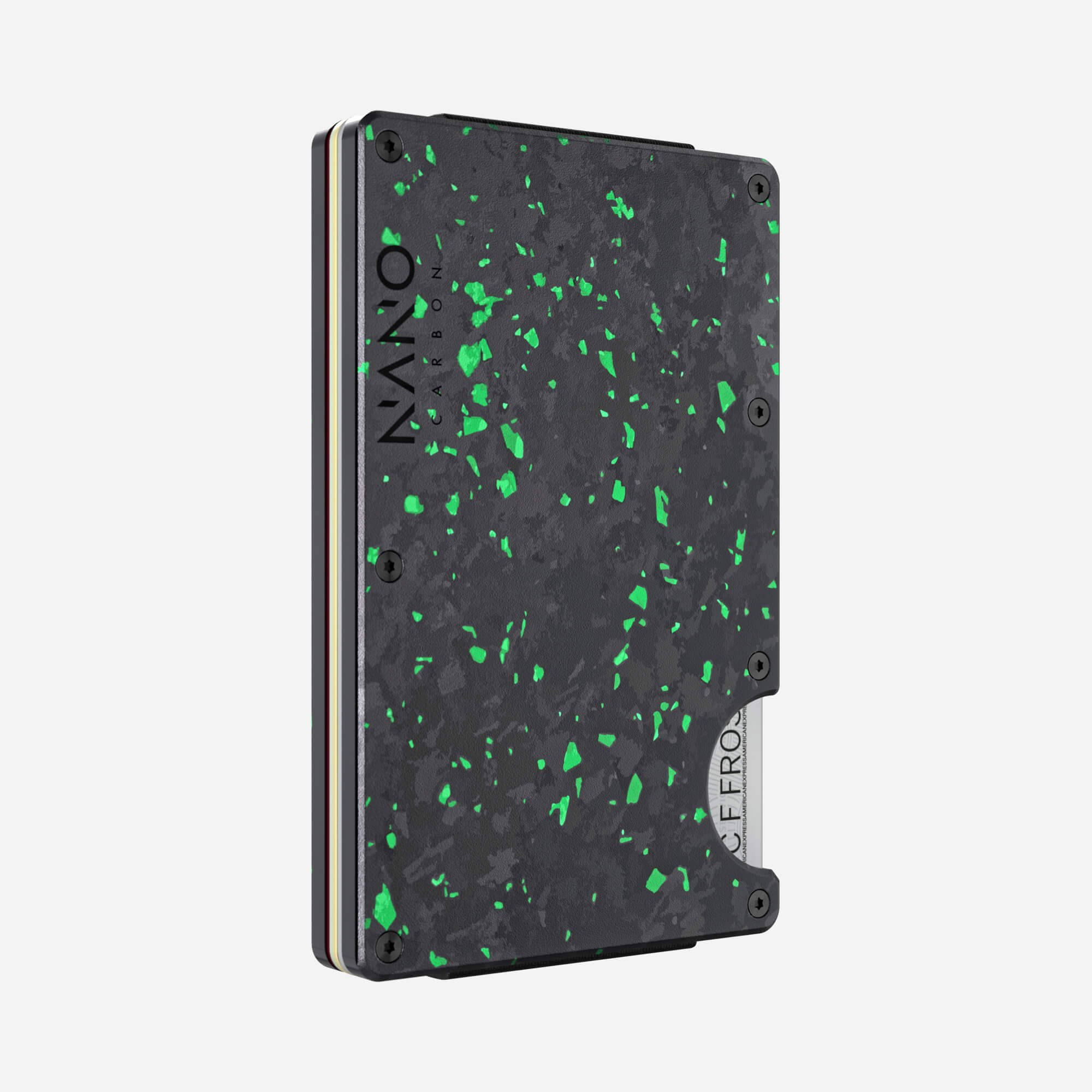 AirTag Money Clip Wallet (Nero/Verde)