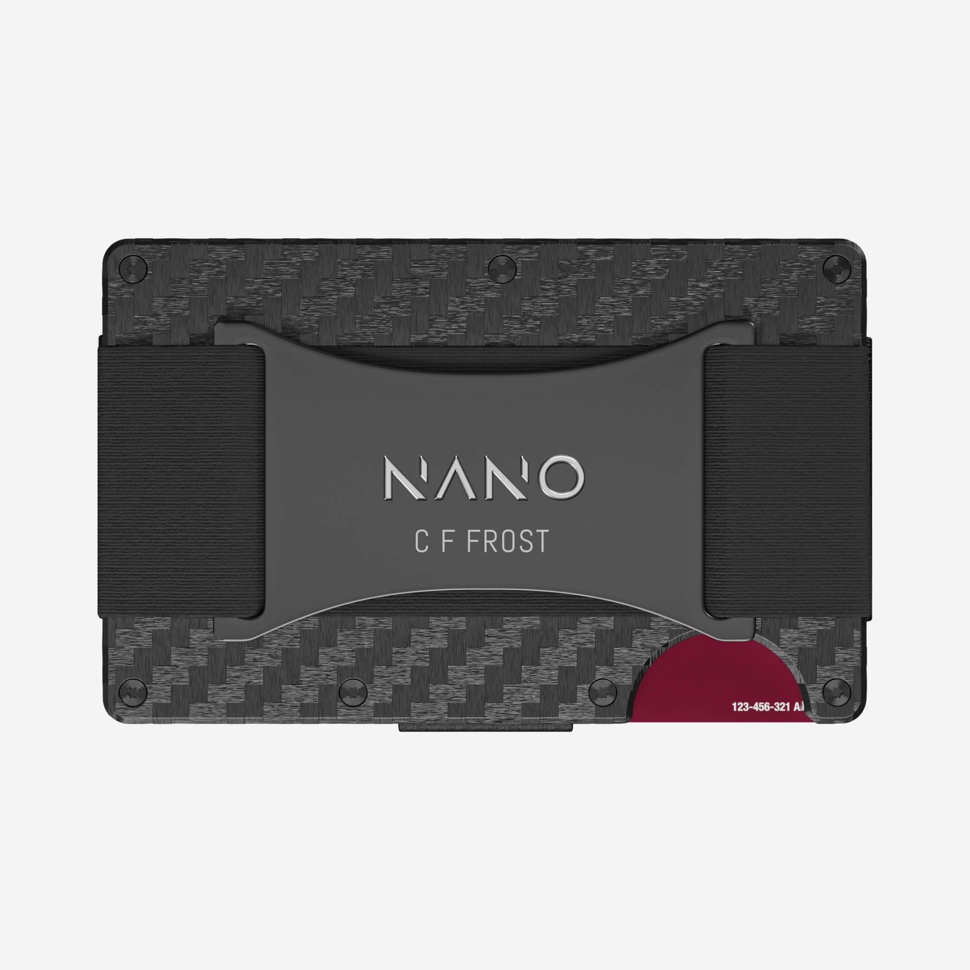 006 Personalised Cash Strap Wallet (Stealth Black/Ghost Silver)