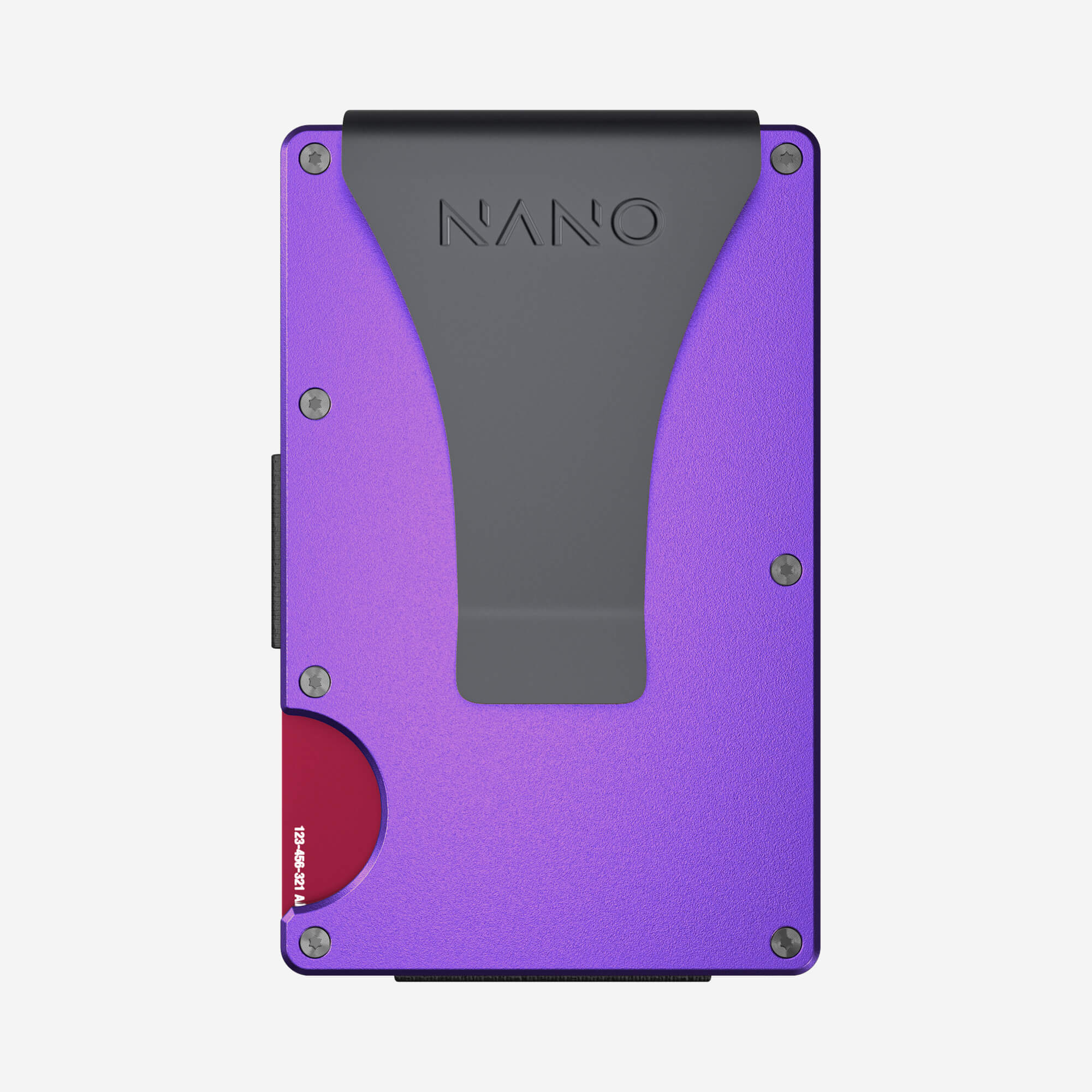 Personalised Money Clip Wallet (Nebula Purple)