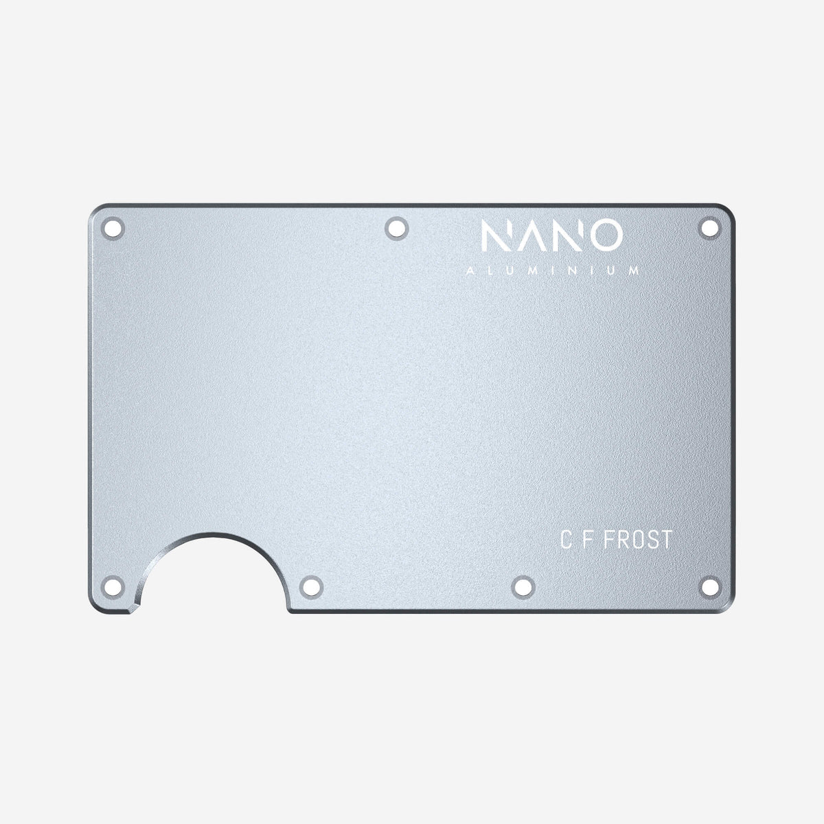 Personalised Front & Back Wallet Cover Plates (Spyder Grey)