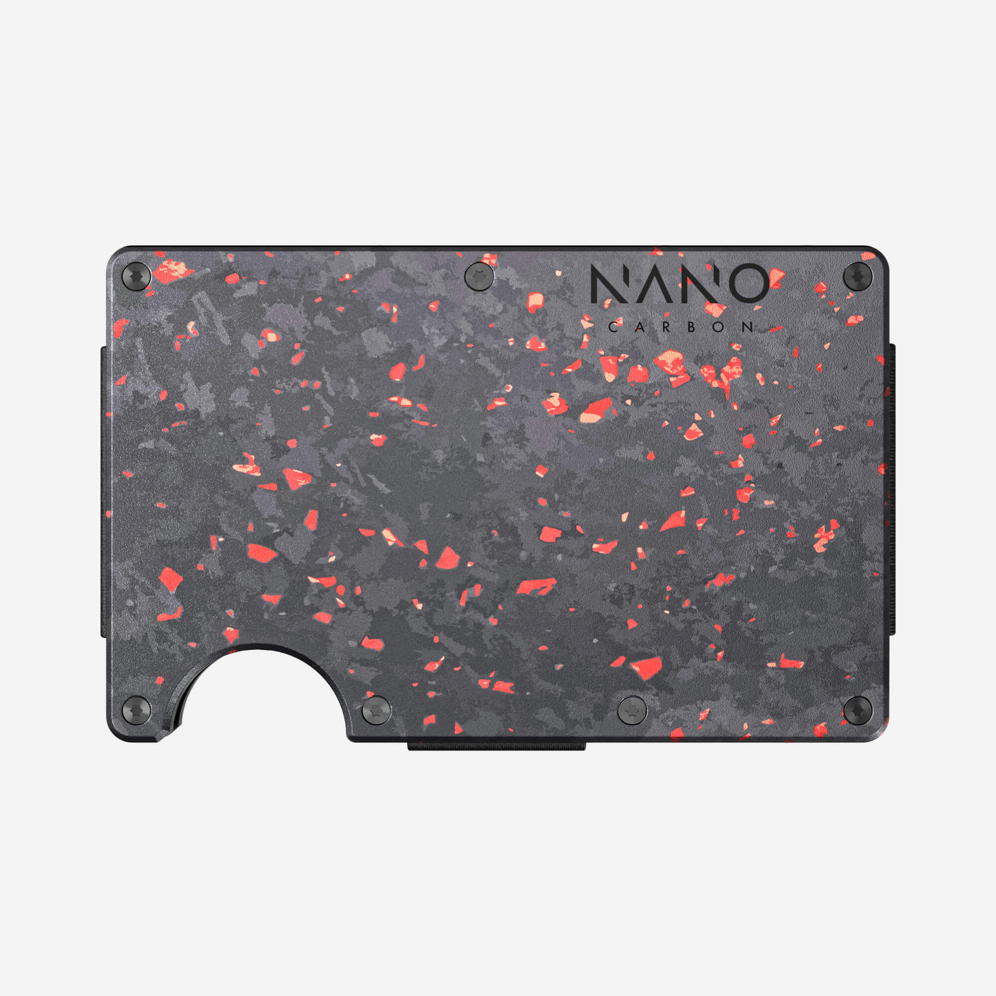 AirTag Money Clip Wallet (Nero/Rosso)